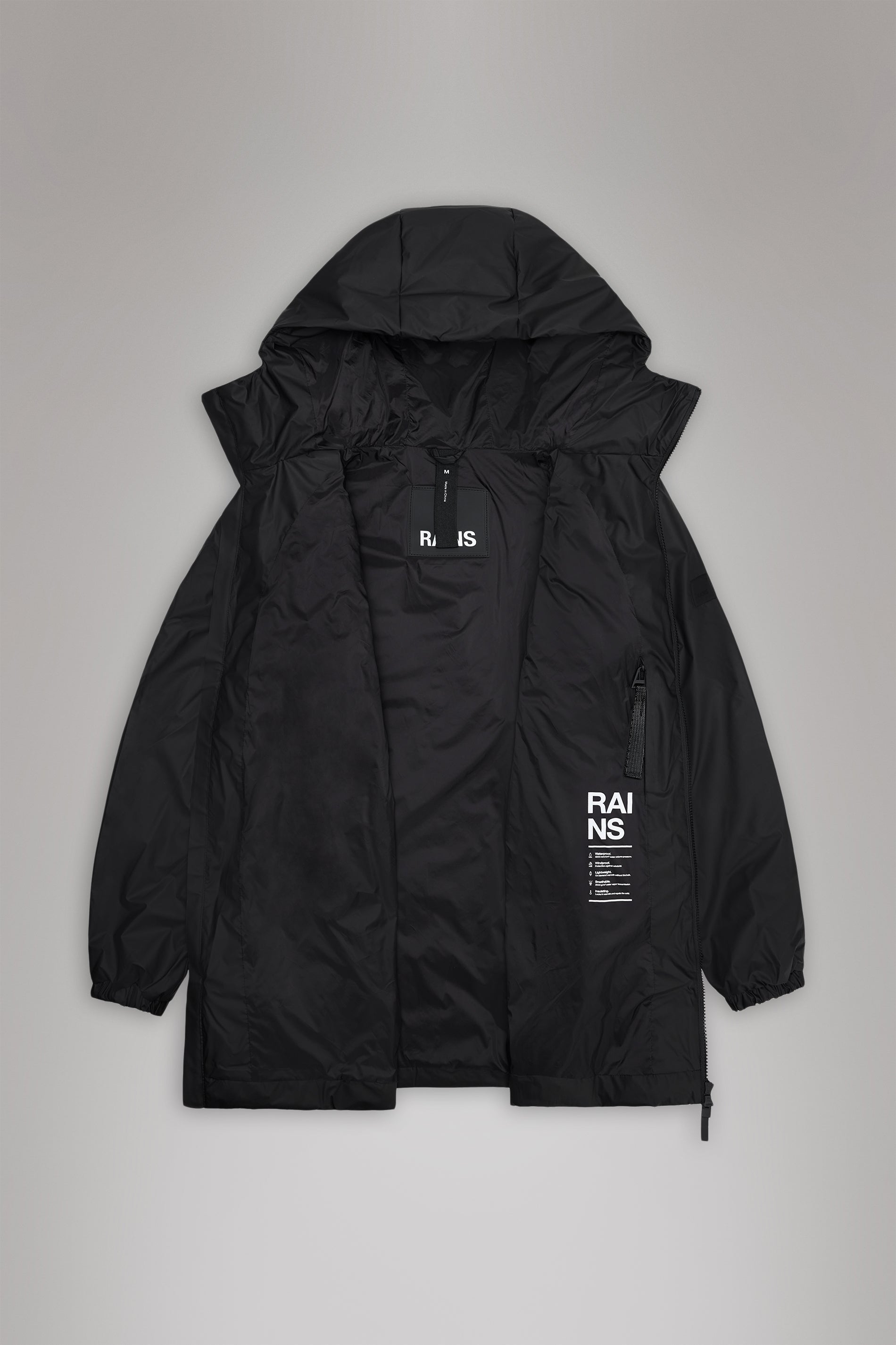 RAINS Lohja Long Insulated Jacket Nimbus Jacket