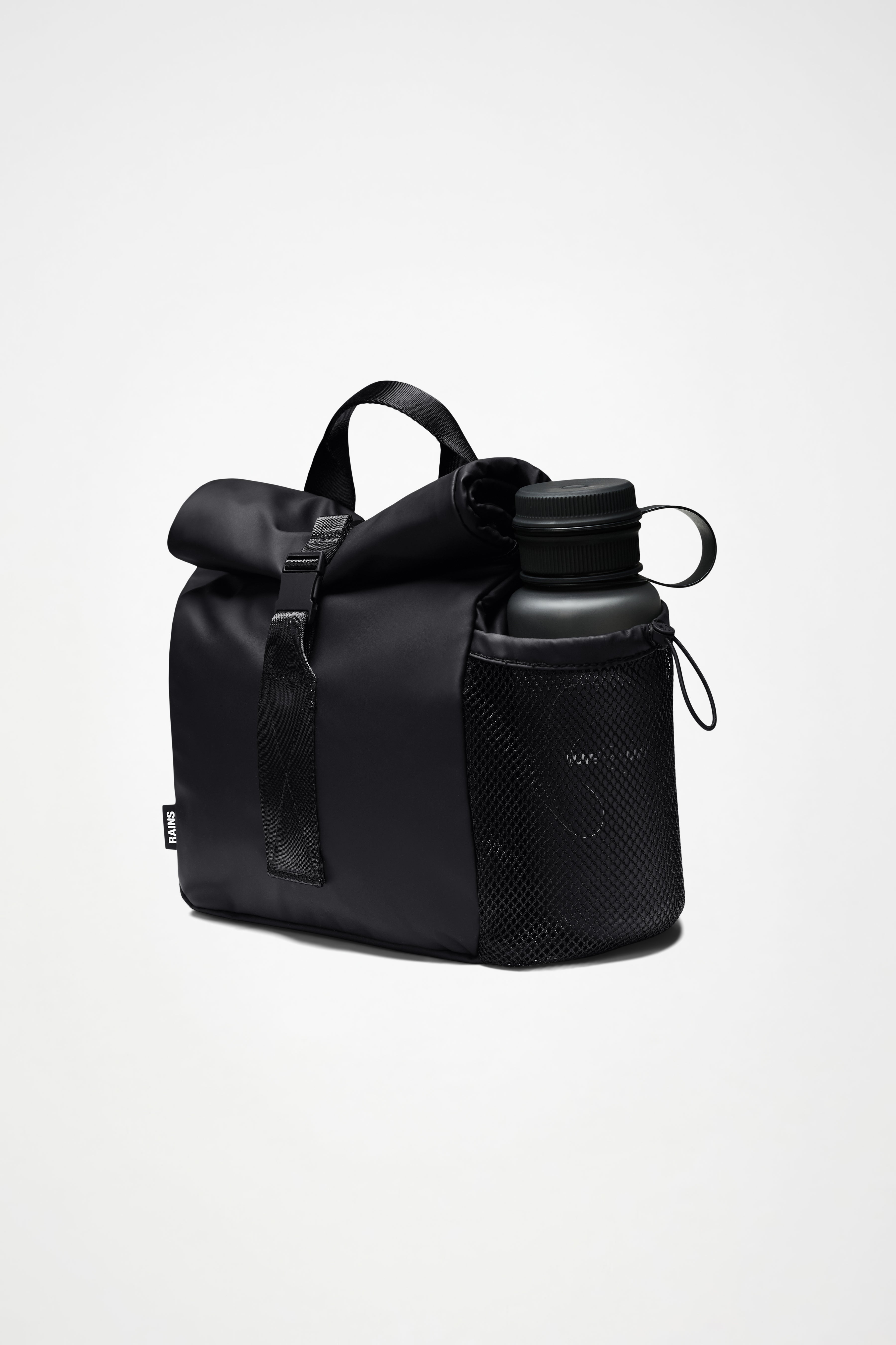 RAINS Lunch Bag Large Black Lunch Bag