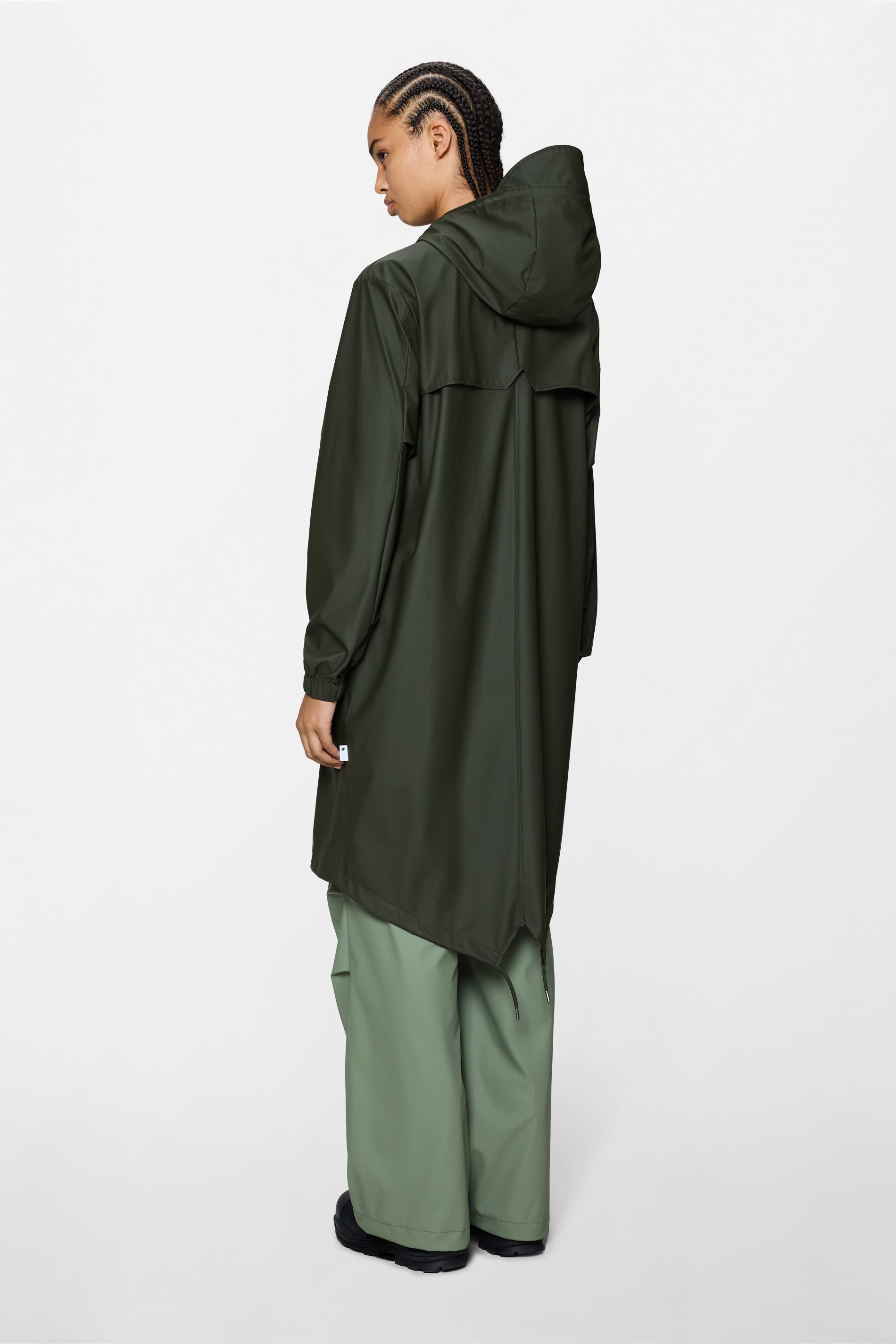 RAINS Fishtail Parka Green Jacket
