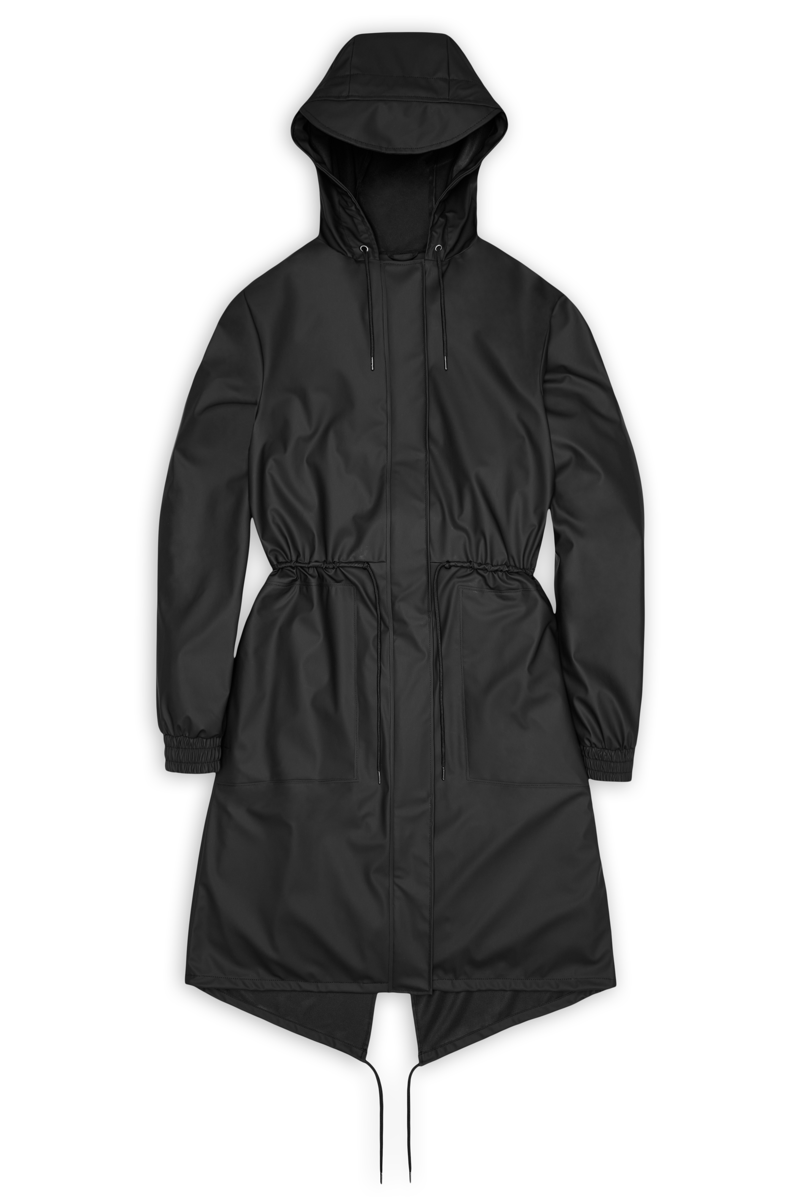 RAINS String W Parka Black Jacket