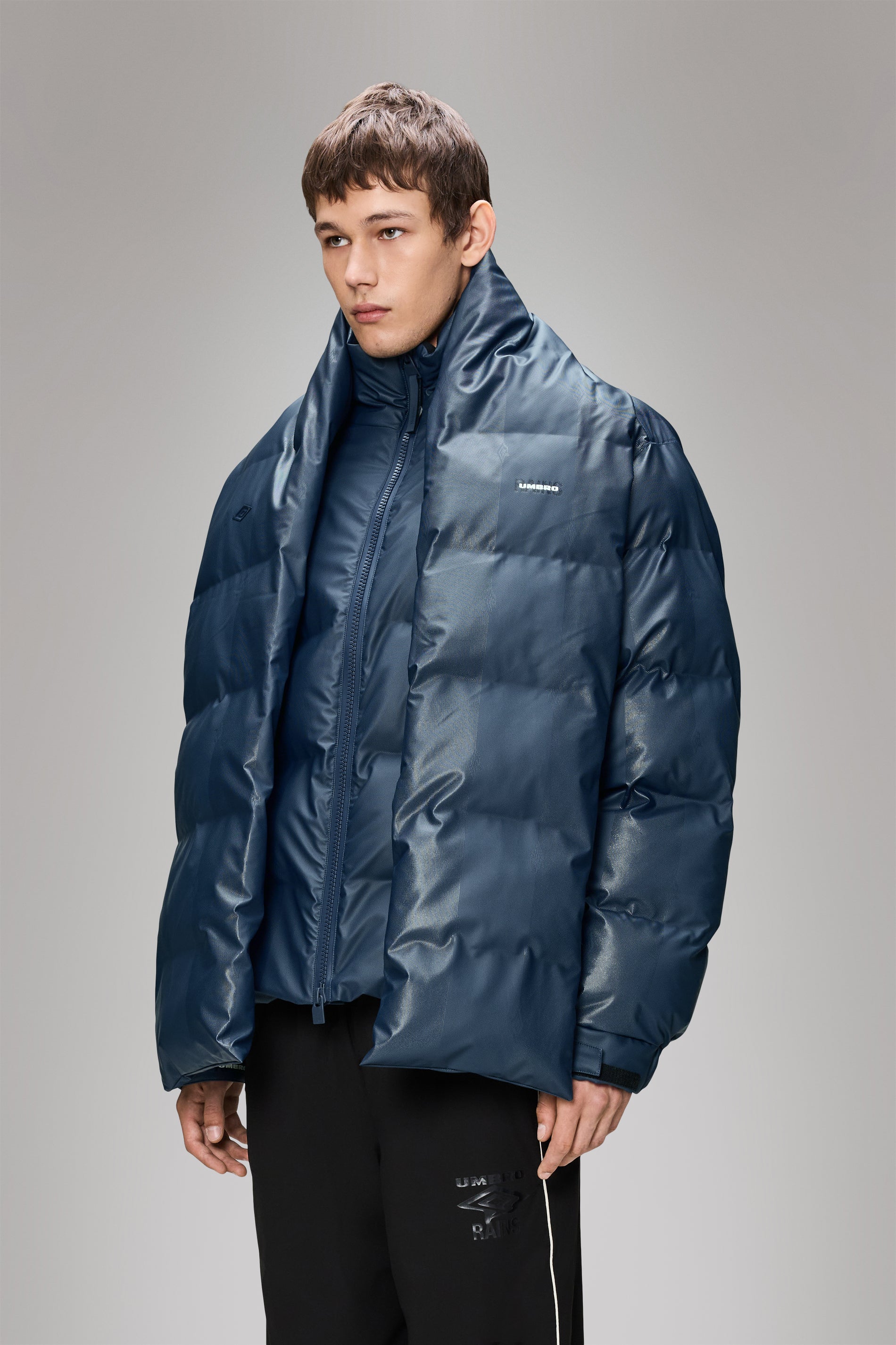 RAINS Rains x Umbro Puffer Fan Jacket Major Blue Jacket