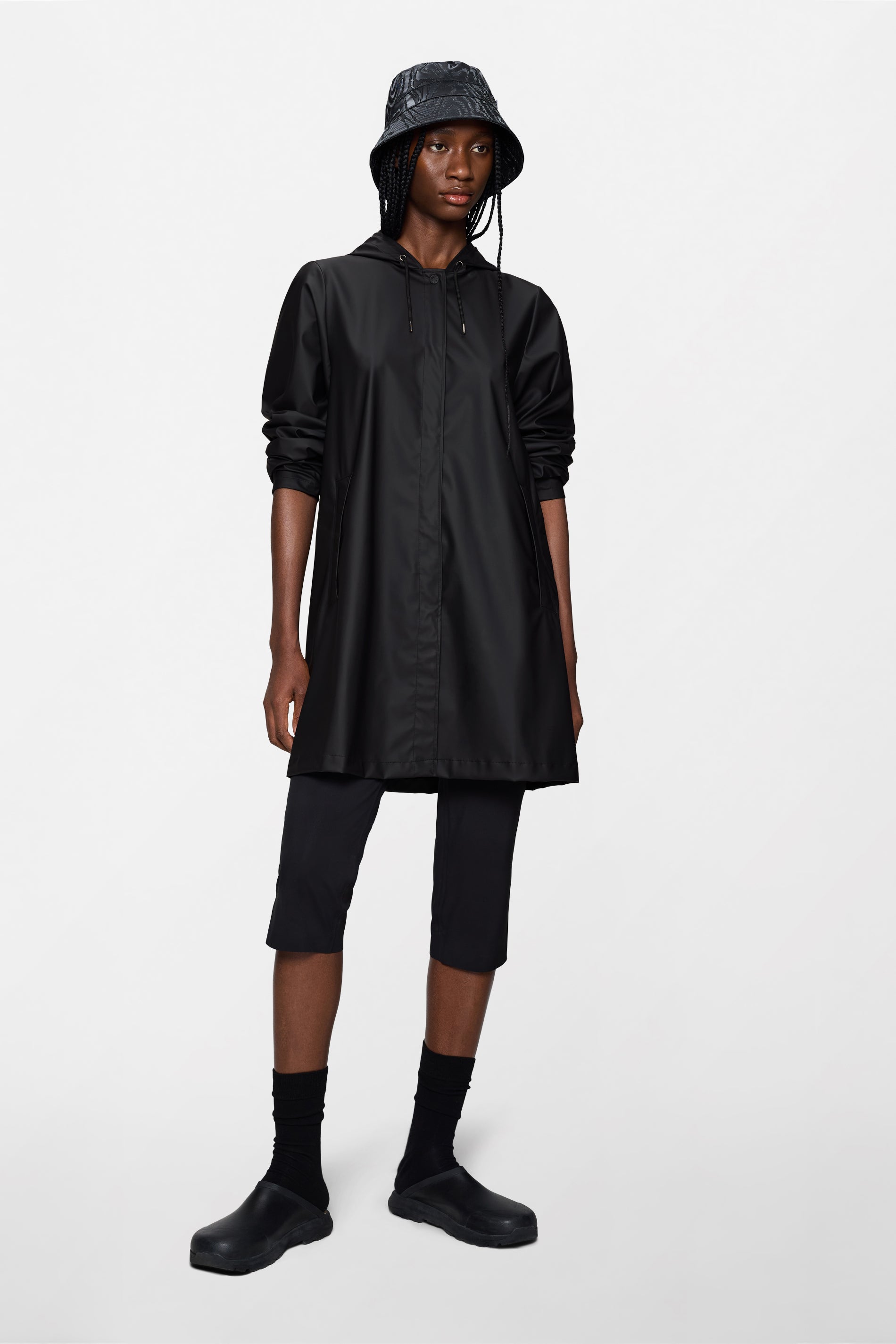 RAINS A-Line W Jacket Black Jacket