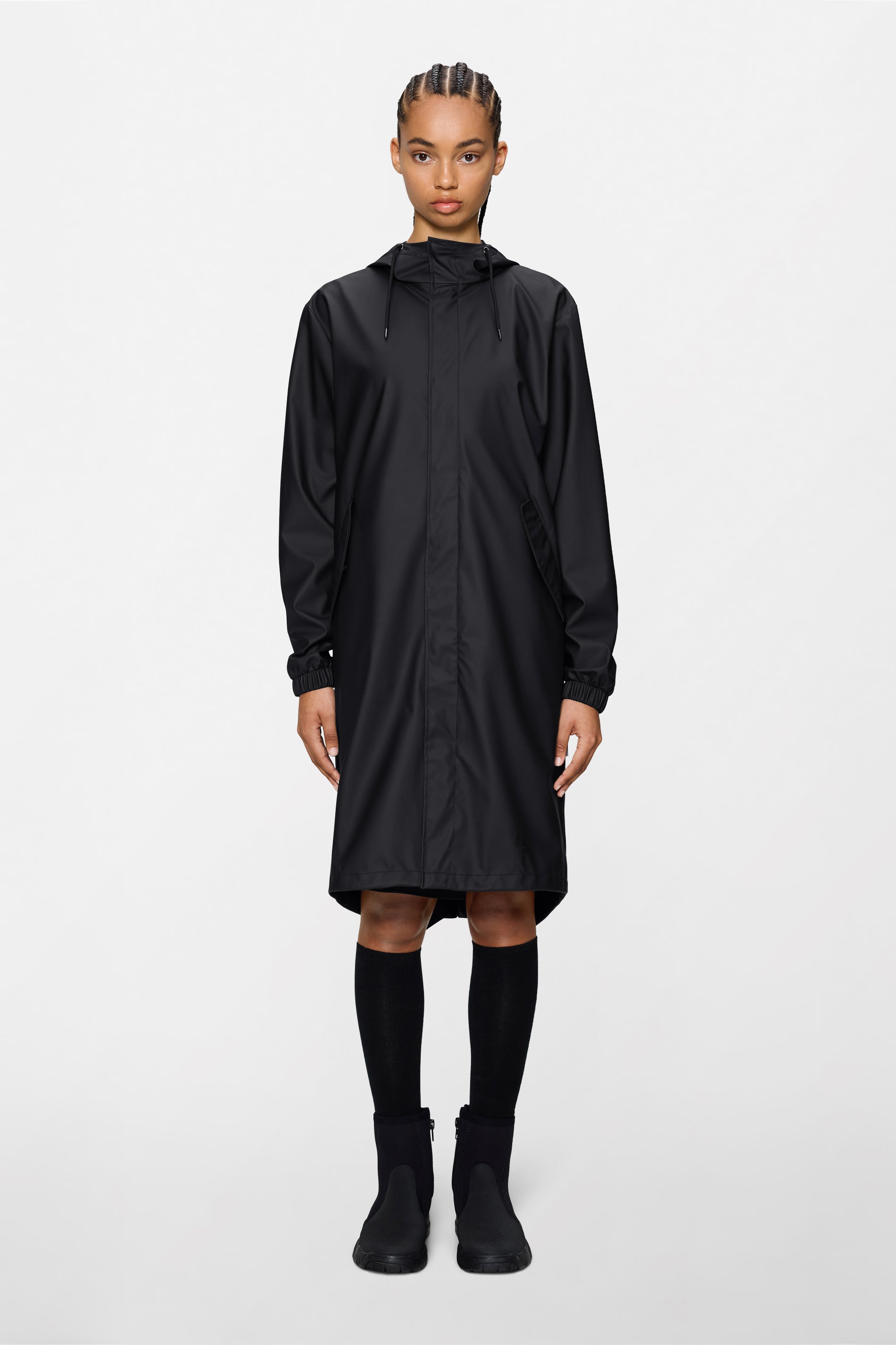 RAINS Fishtail Parka Black Jacket