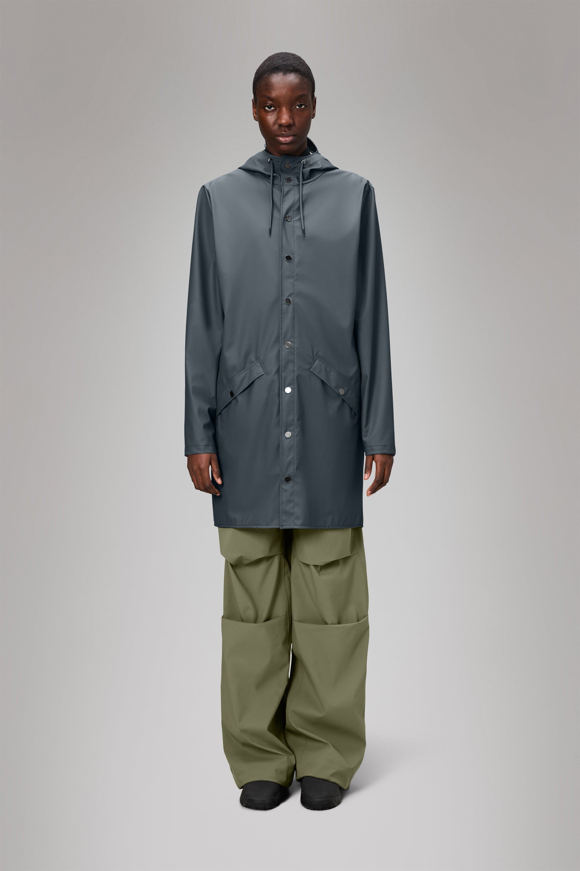 RAINS Long Jacket Lagoon Jacket