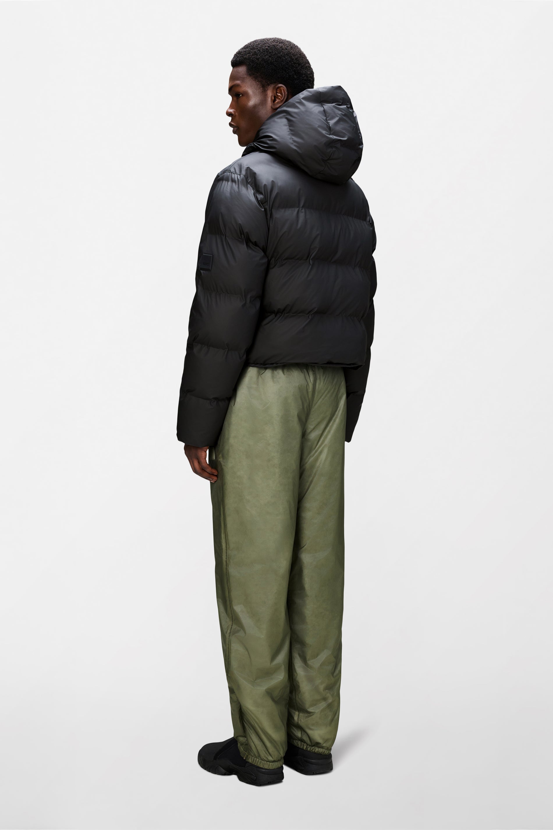 RAINS Alta Short Puffer Jacket Black Jacket