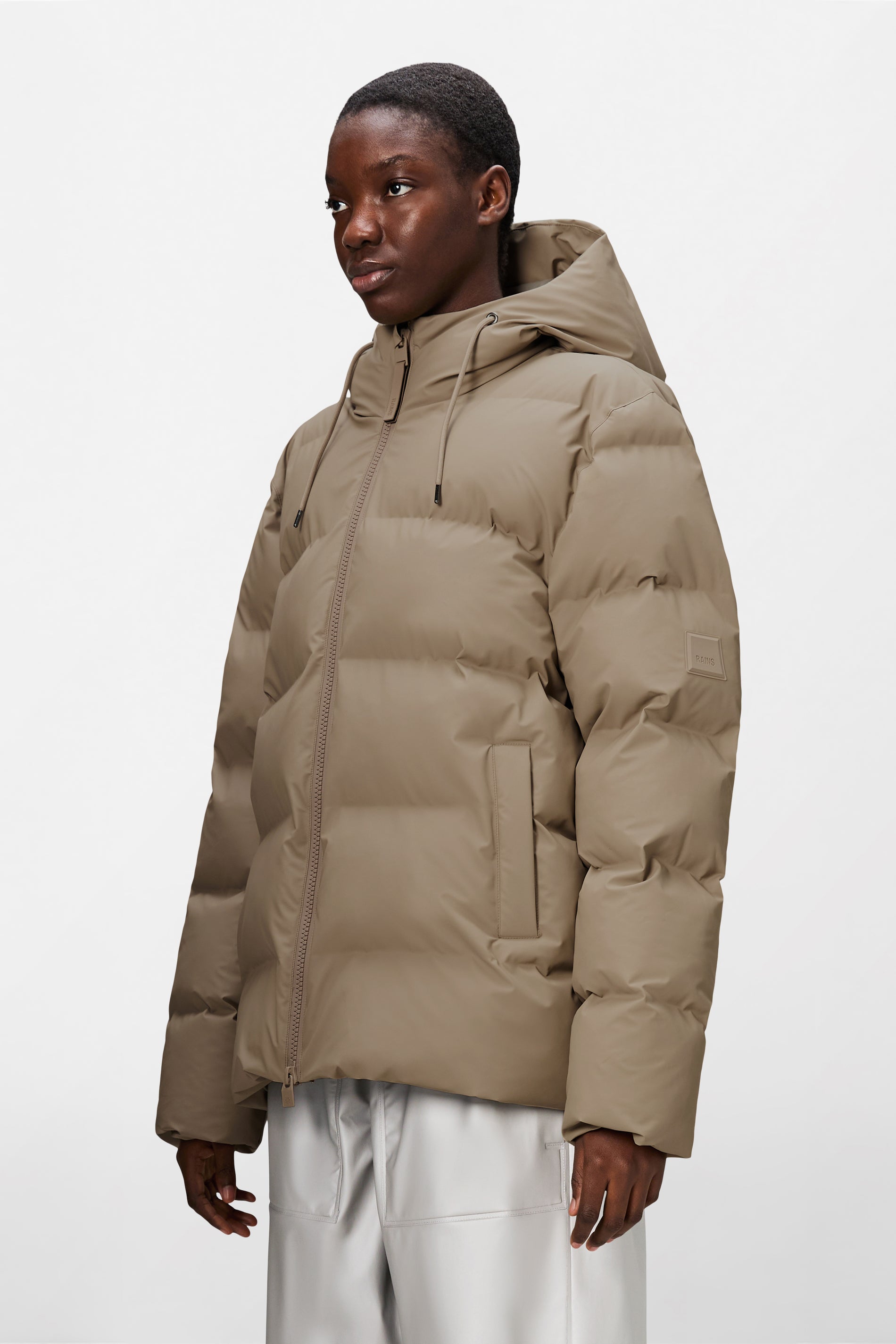 RAINS Alta Puffer Jacket Beige Jacket