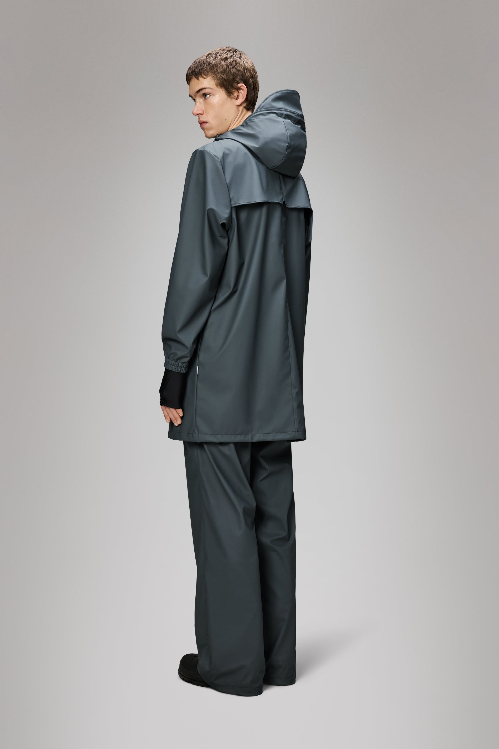 RAINS Long Storm Breaker Lagoon Jacket