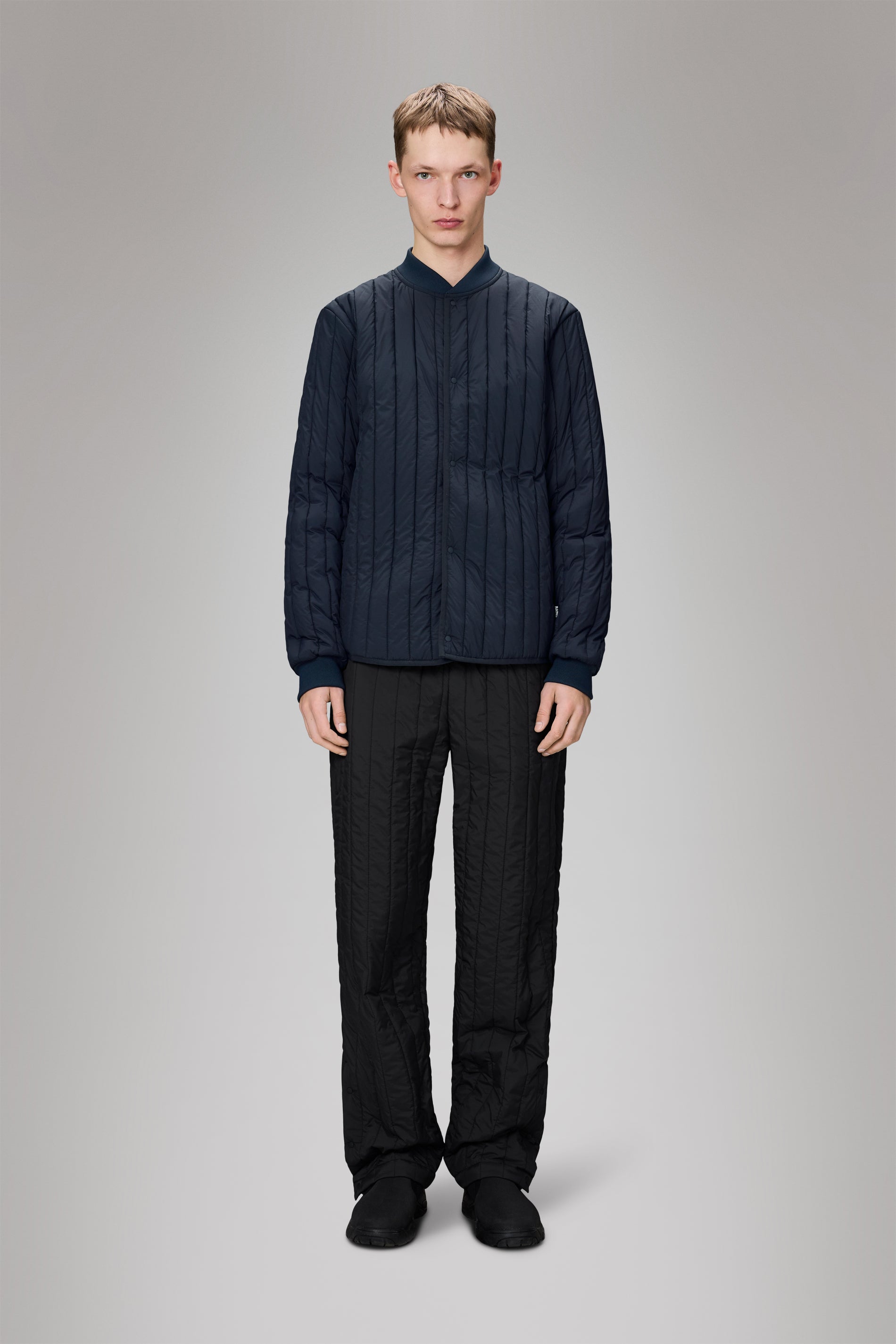 RAINS Banja Liner Bomber Jacket Navy Jacket