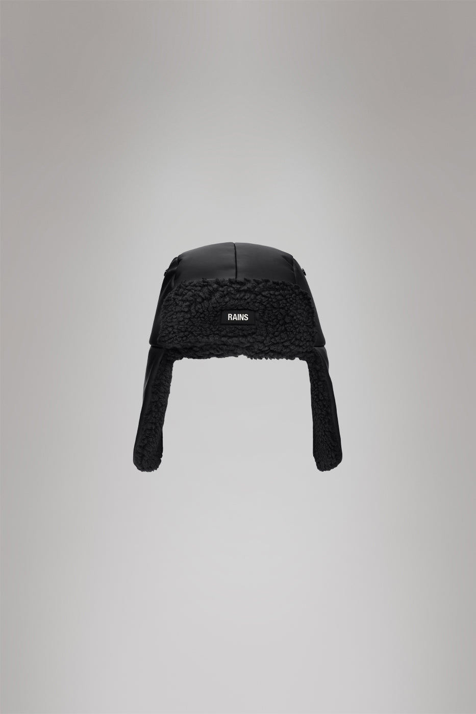 RAINS Fleece Trapper Hat Black Headwear