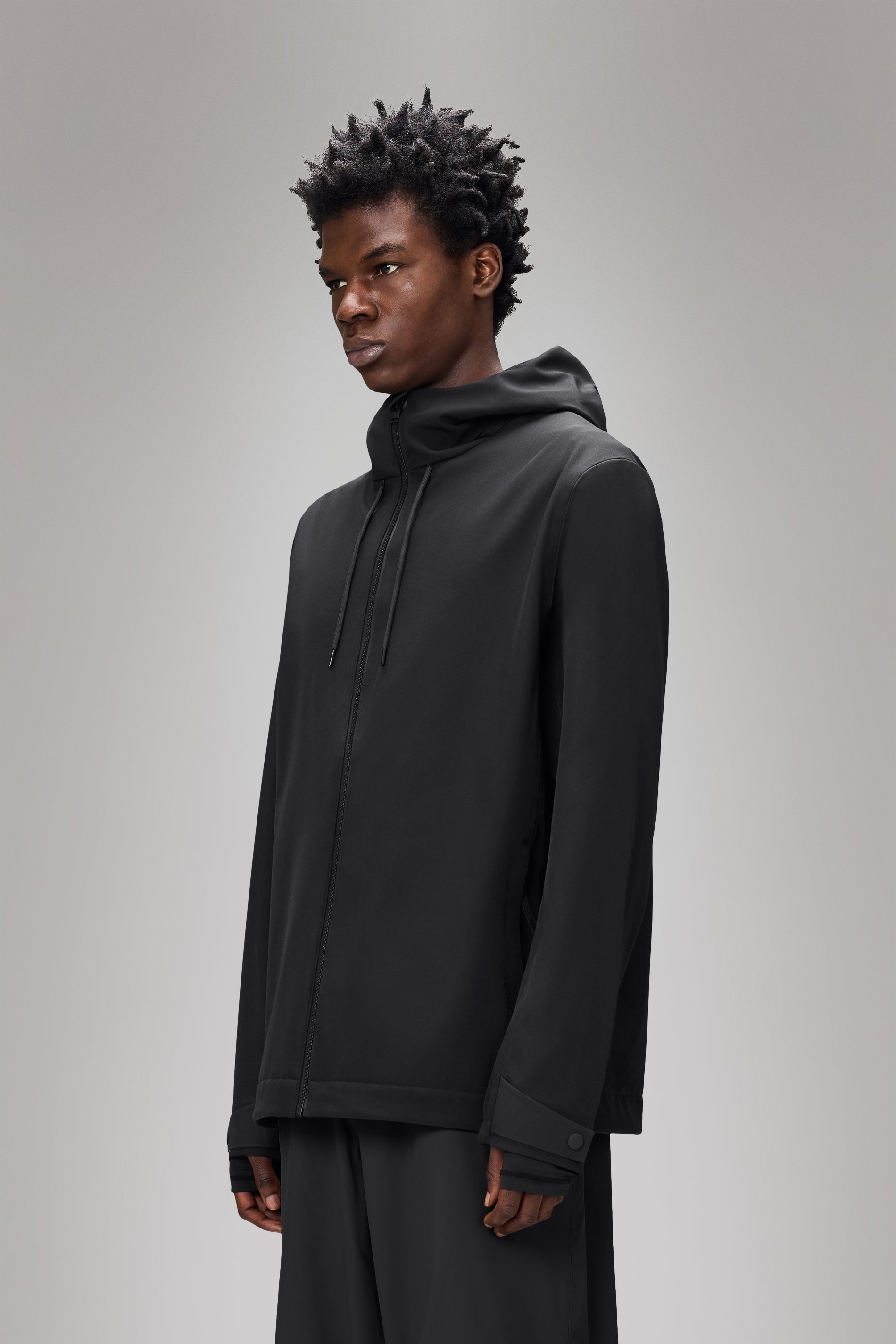 RAINS Suva Softshell Jacket Black Jacket