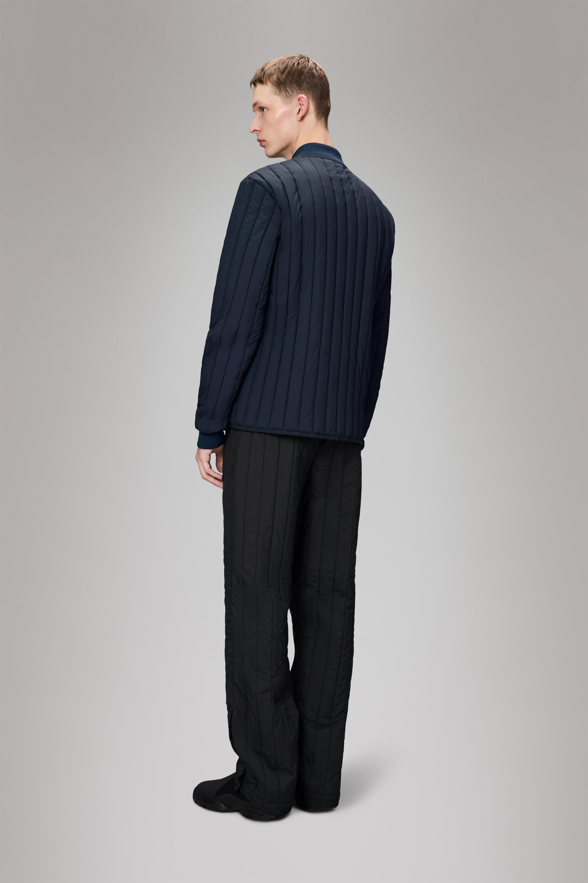 RAINS Banja Liner Bomber Jacket Navy Jacket