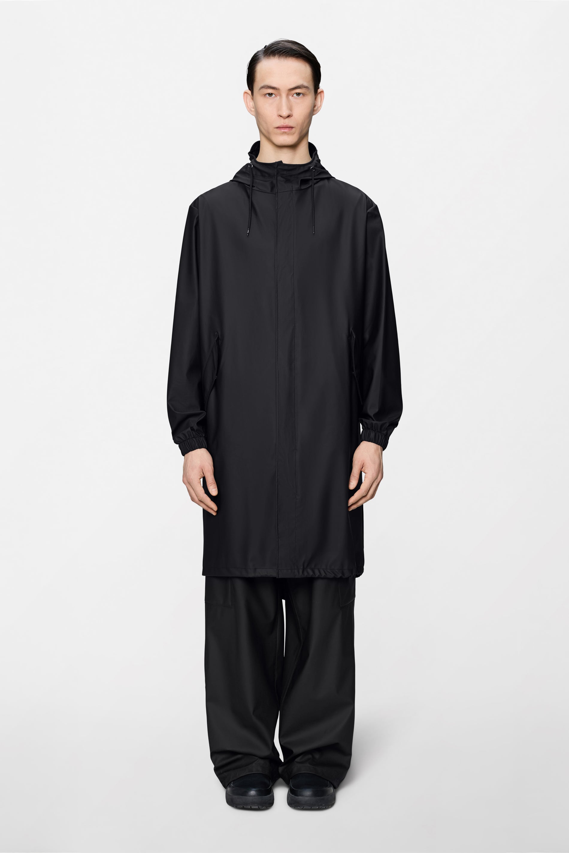 RAINS Fishtail Parka Black Jacket