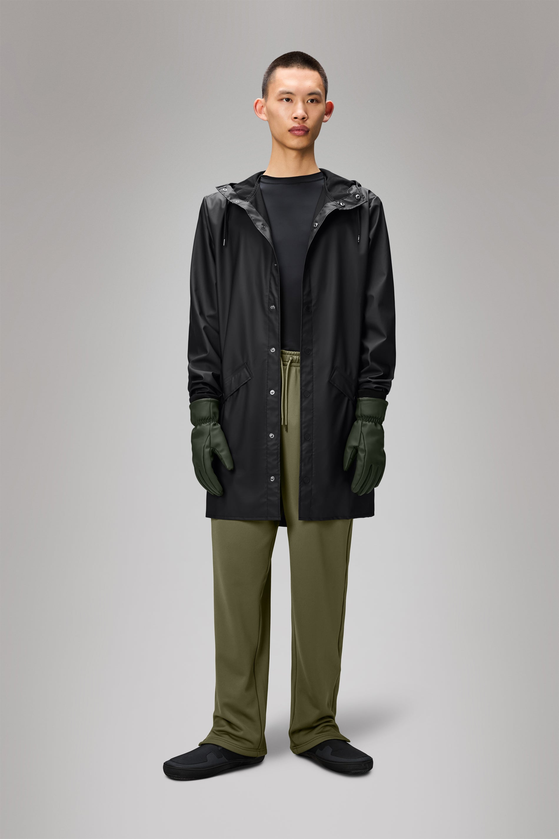 RAINS Long Jacket Black Jacket