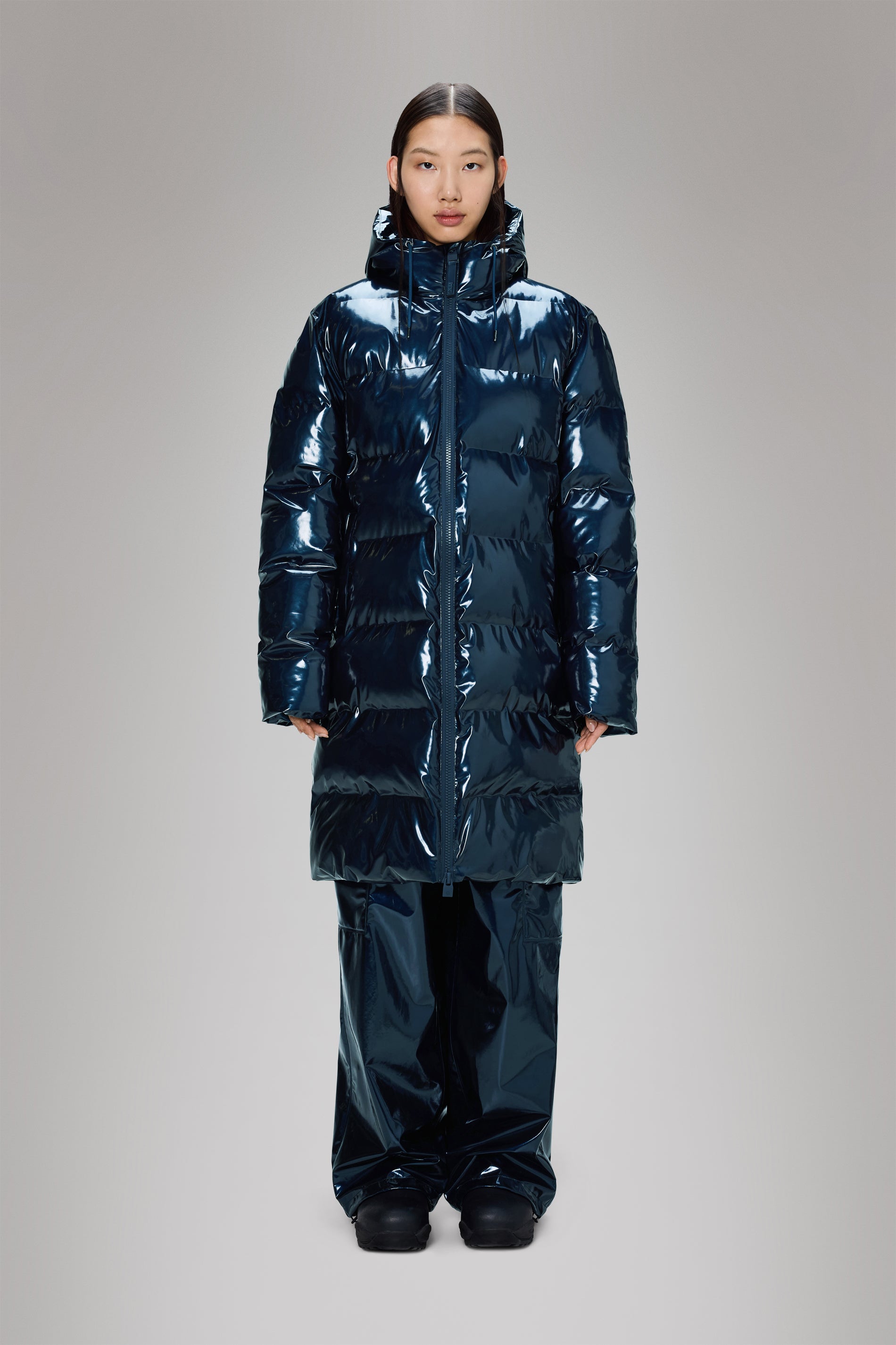 RAINS Alta Longer Puffer Jacket Spill Jacket