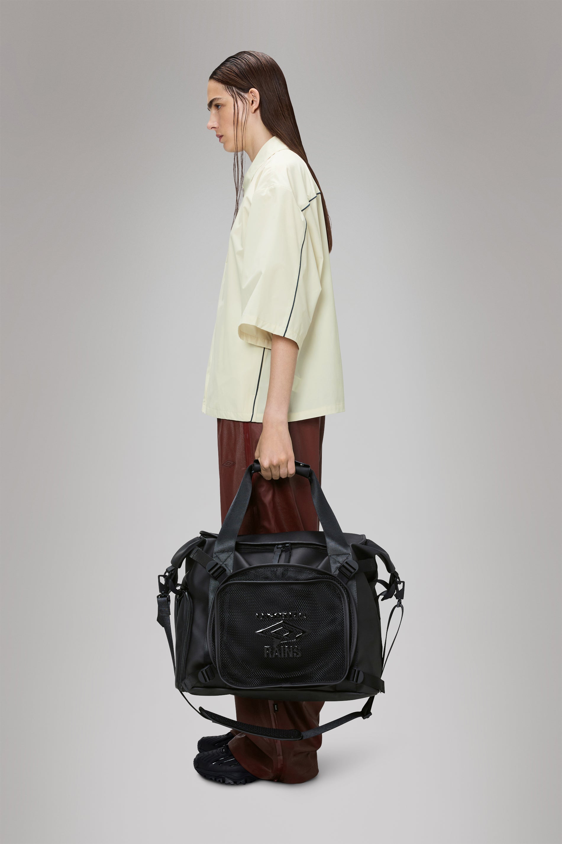 Rains Rains x Umbro Transfer Duffle Bag Black Duffel