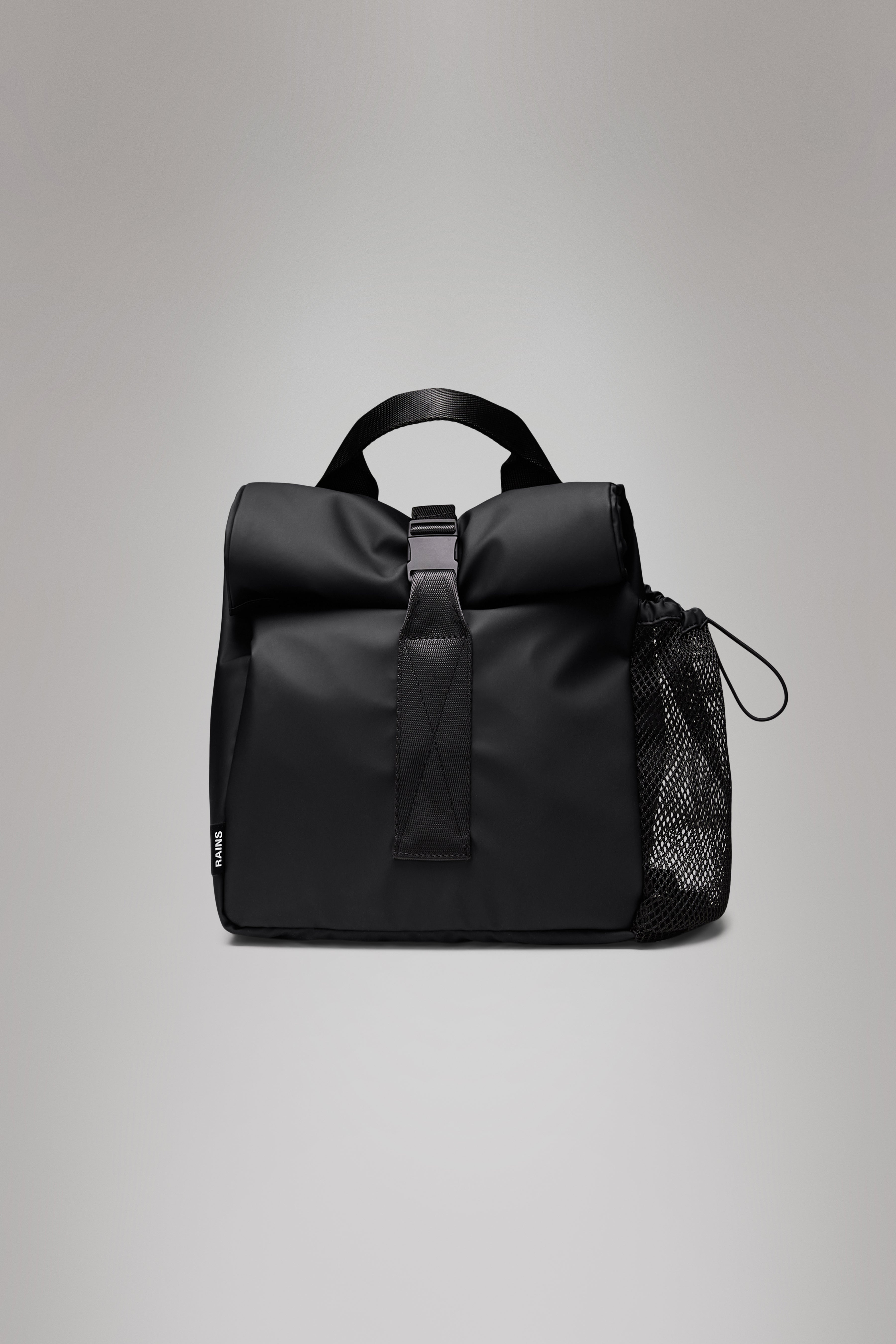 RAINS Lunch Bag Large Black 8L H38 x D14 x W24 cm Personal Storage