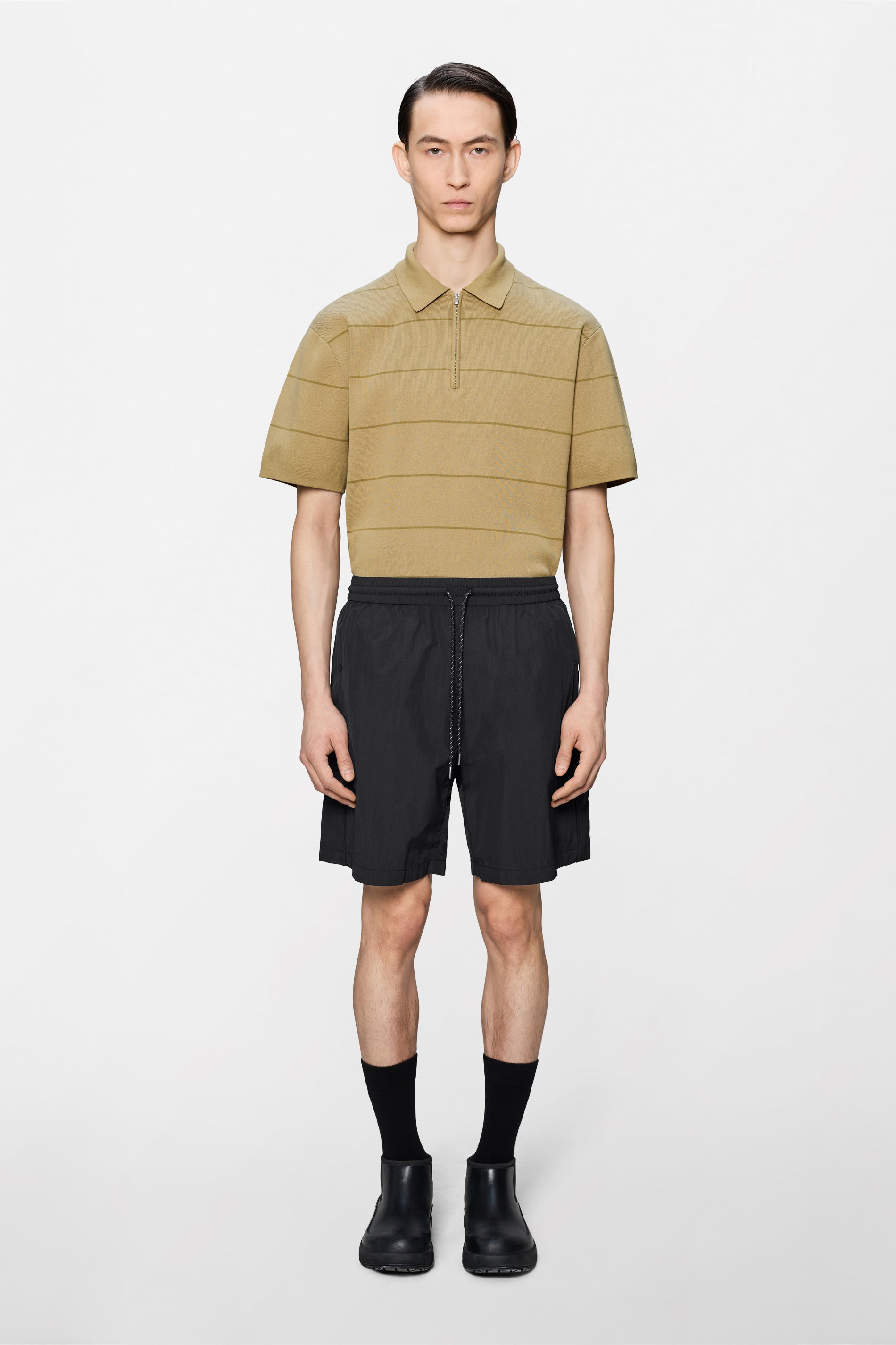 RAINS Cooldown Track Shorts Black Shorts