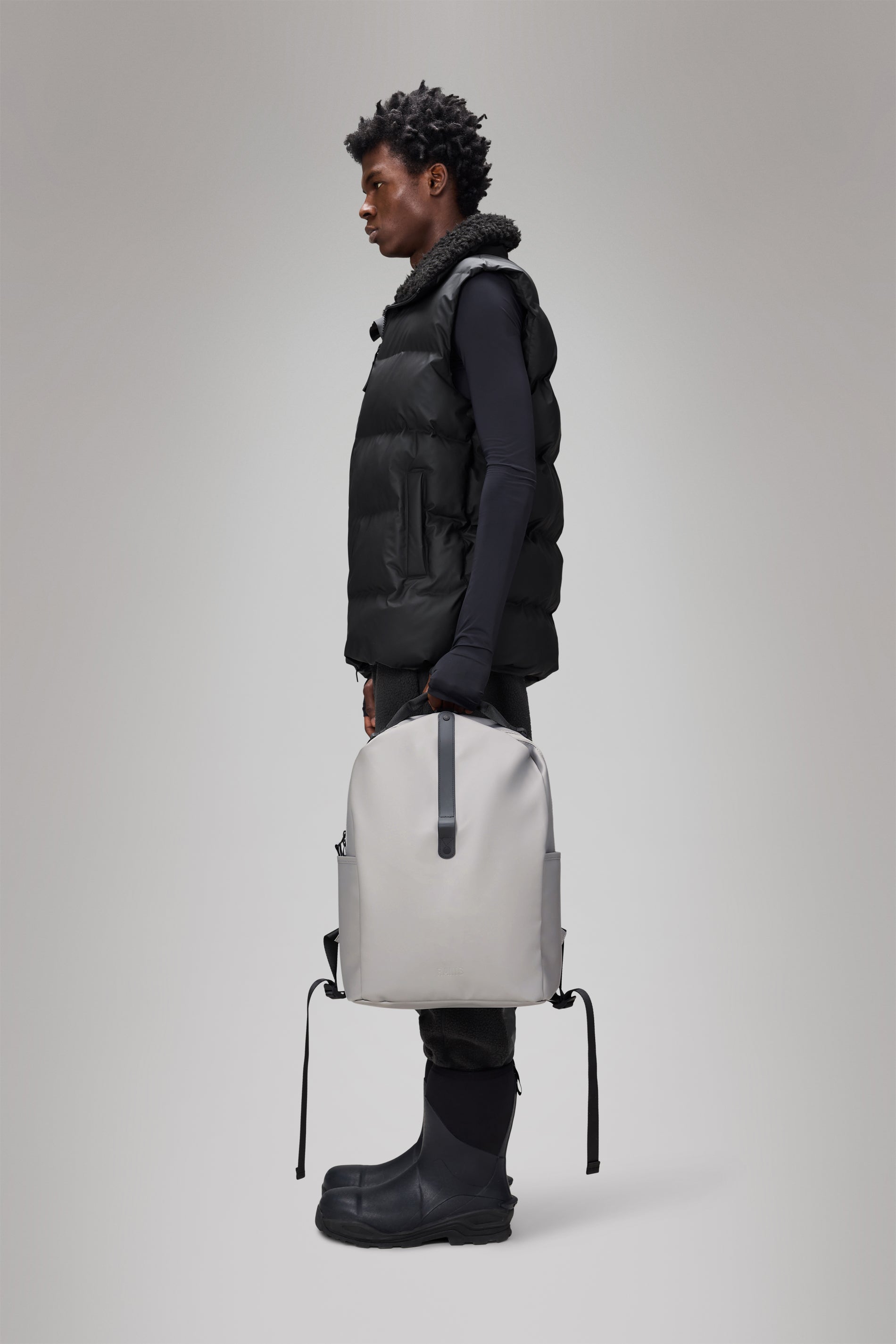 RAINS Clip Front Backpack Nimbus Backpack