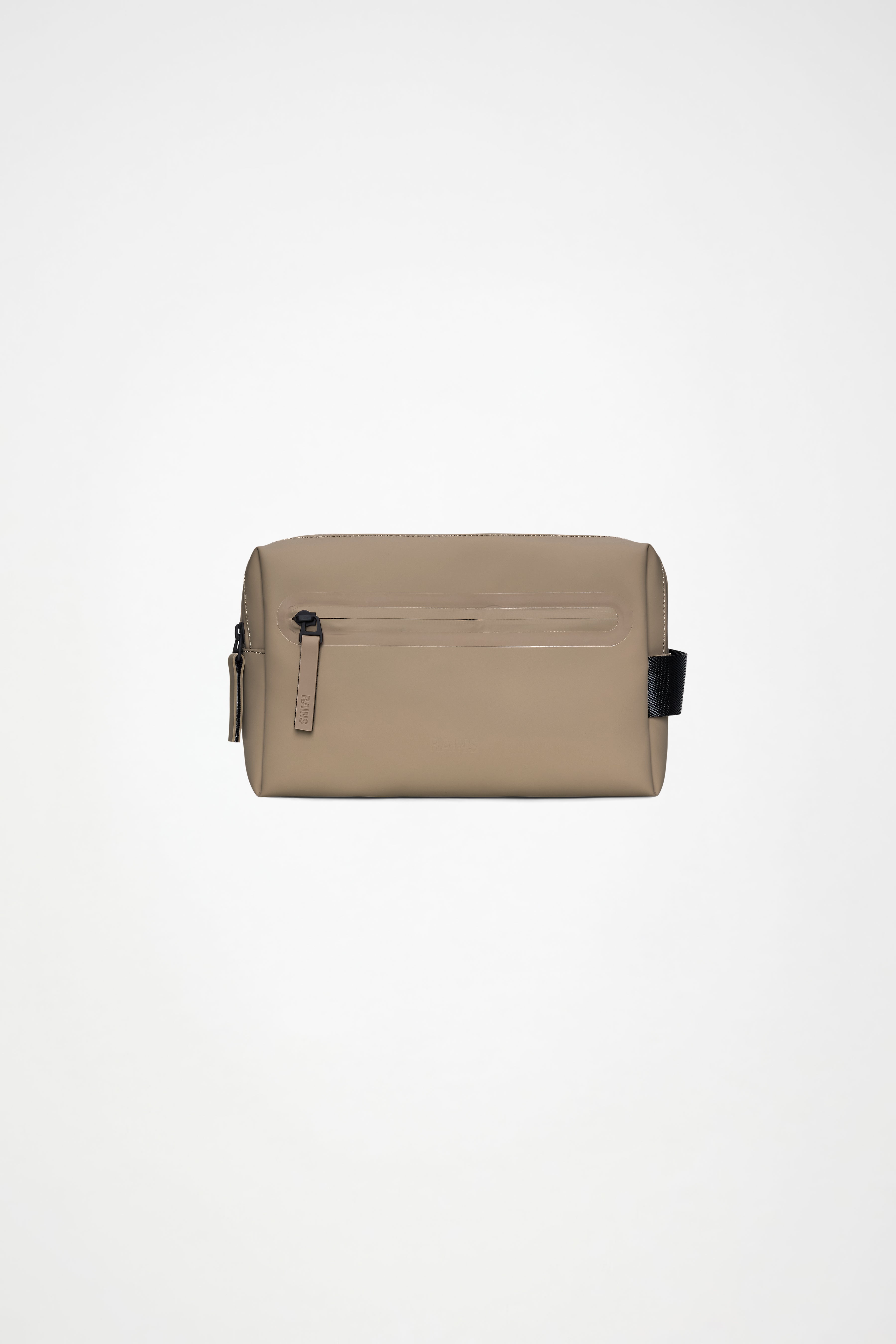 RAINS 2 Zip Wash Bag Beige Wash Bag