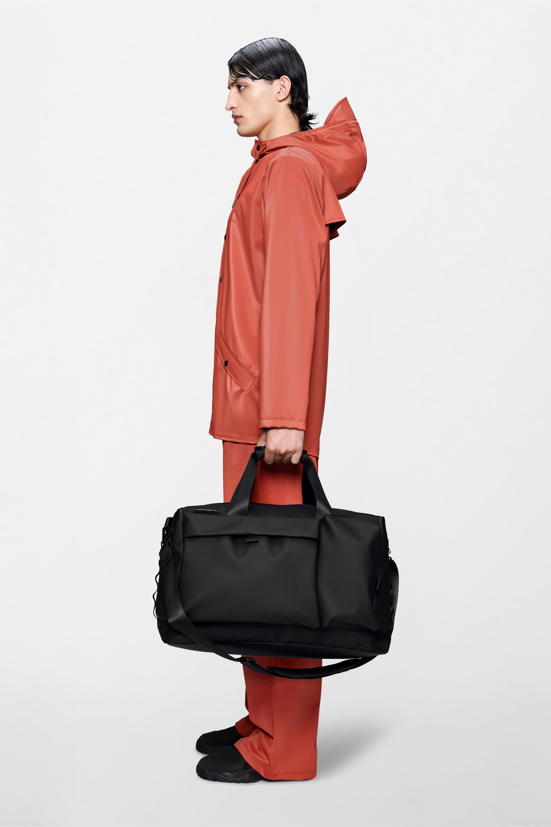 RAINS Otaru Weekend Bag Black Weekender