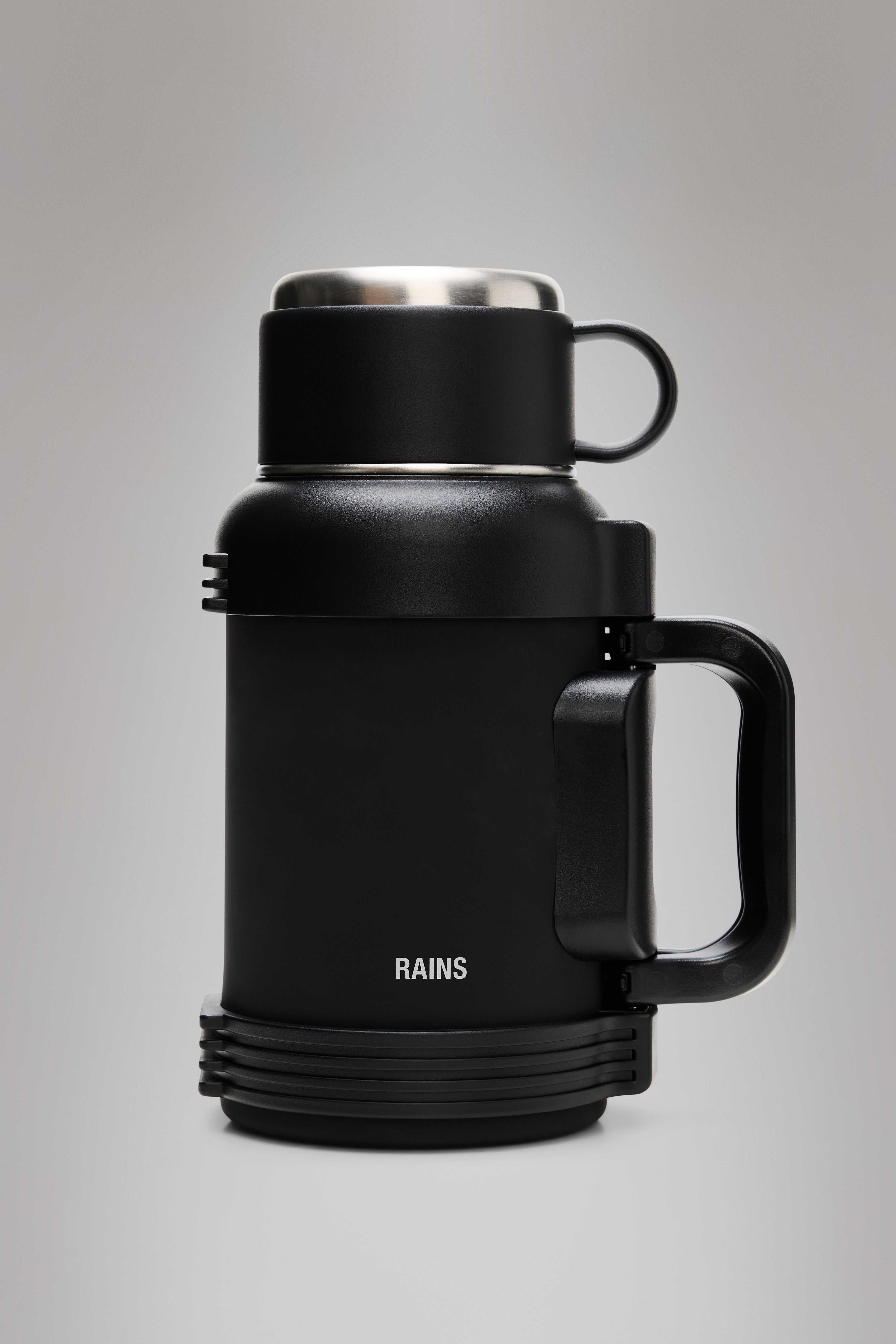 RAINS Stainless Steel Tumbler Vacuum Flask 1300ml Black Drink wear