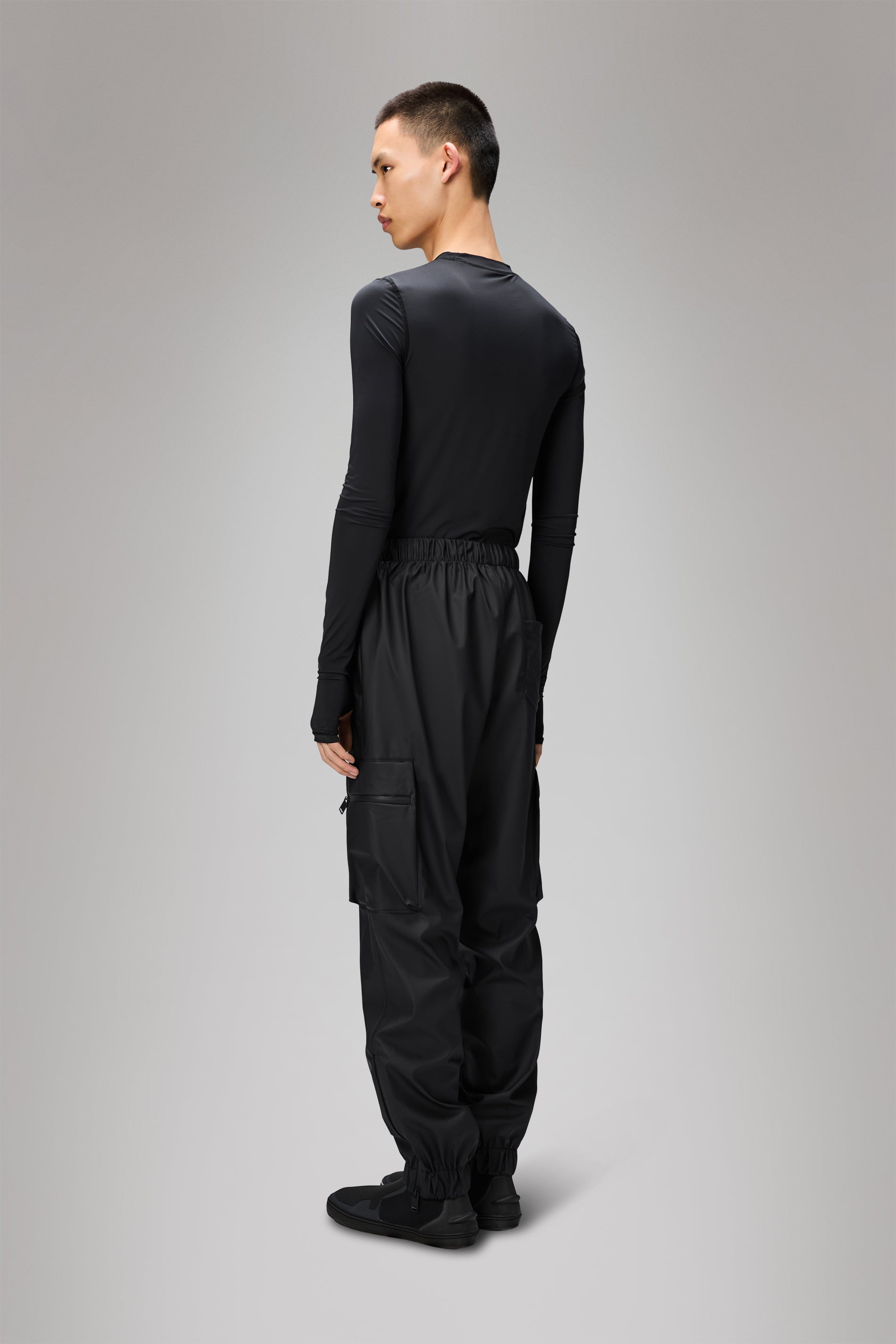RAINS Cargo Rain Pants Regular Black Pants