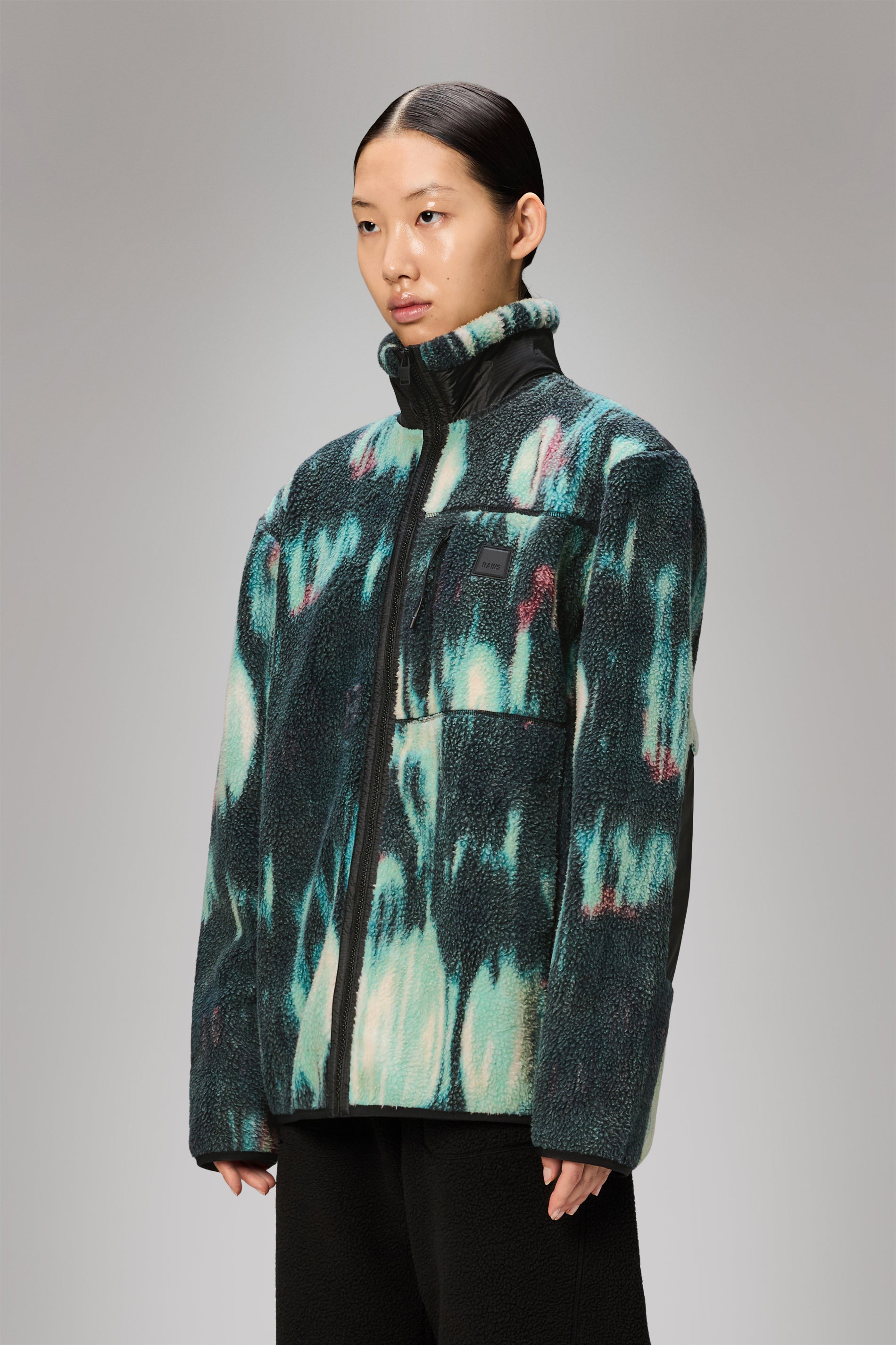 Rains Yermo Fleece Jacket Blur Jacket