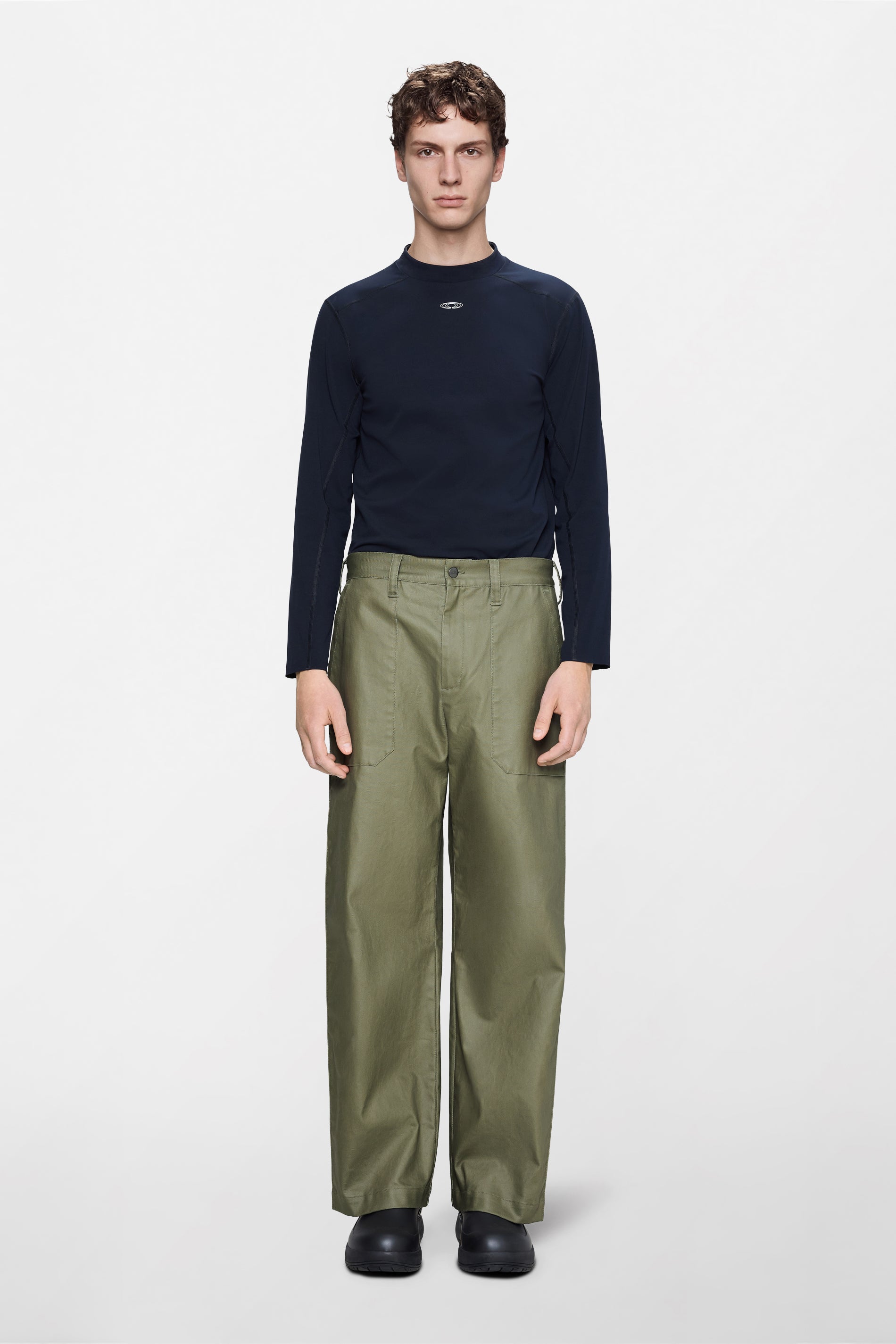 RAINS Heavy Woven Pants Straight Moss Pants