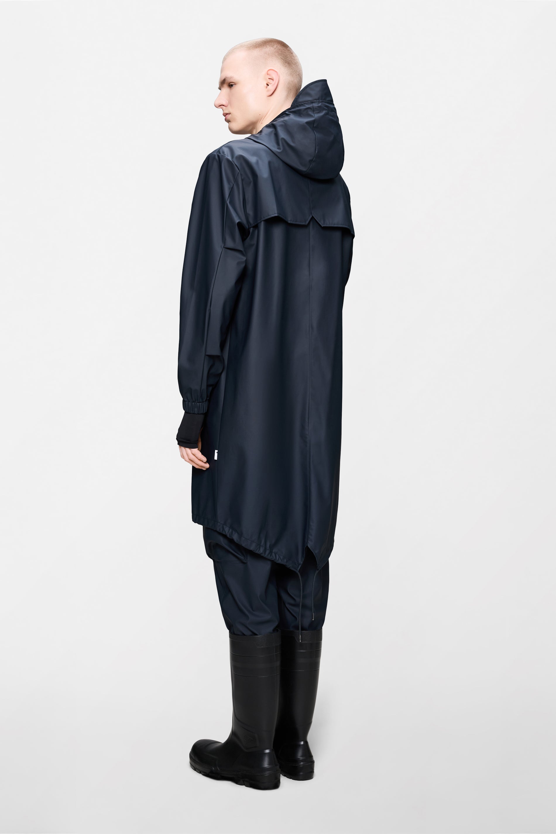 RAINS Fishtail Parka Navy Jacket