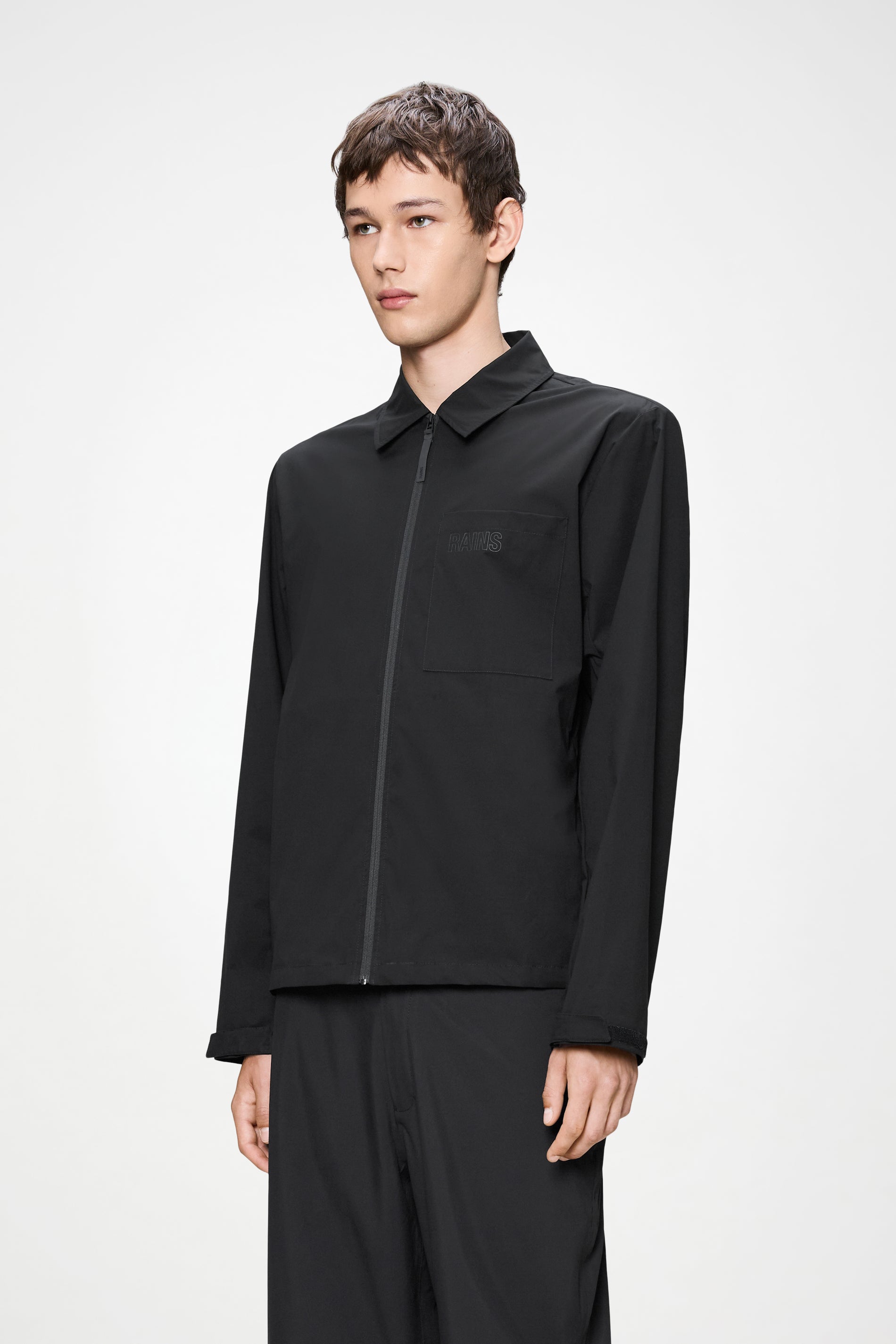 RAINS Mito Overshirt Black Long Sleeve