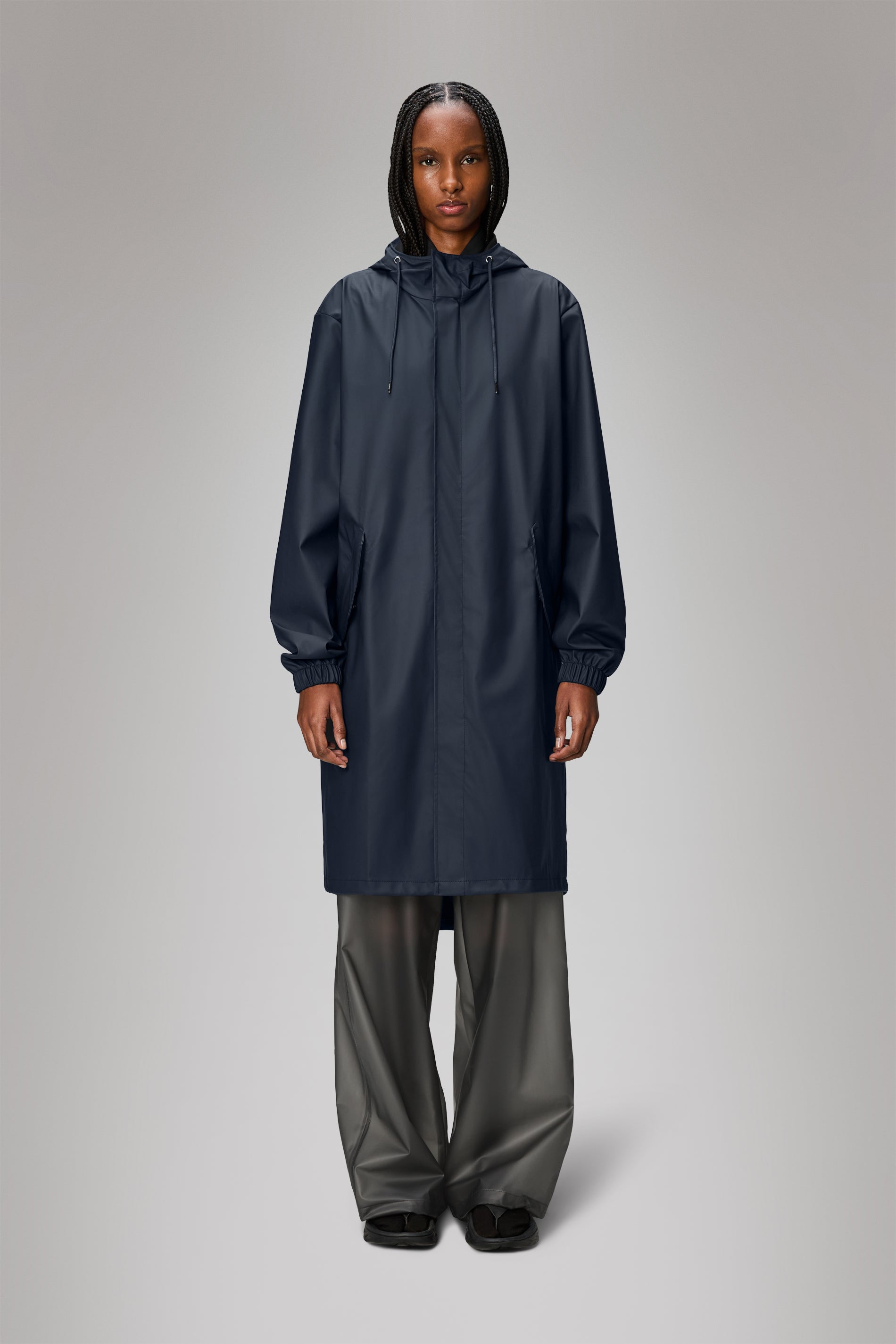 RAINS Fishtail Parka Navy Jacket