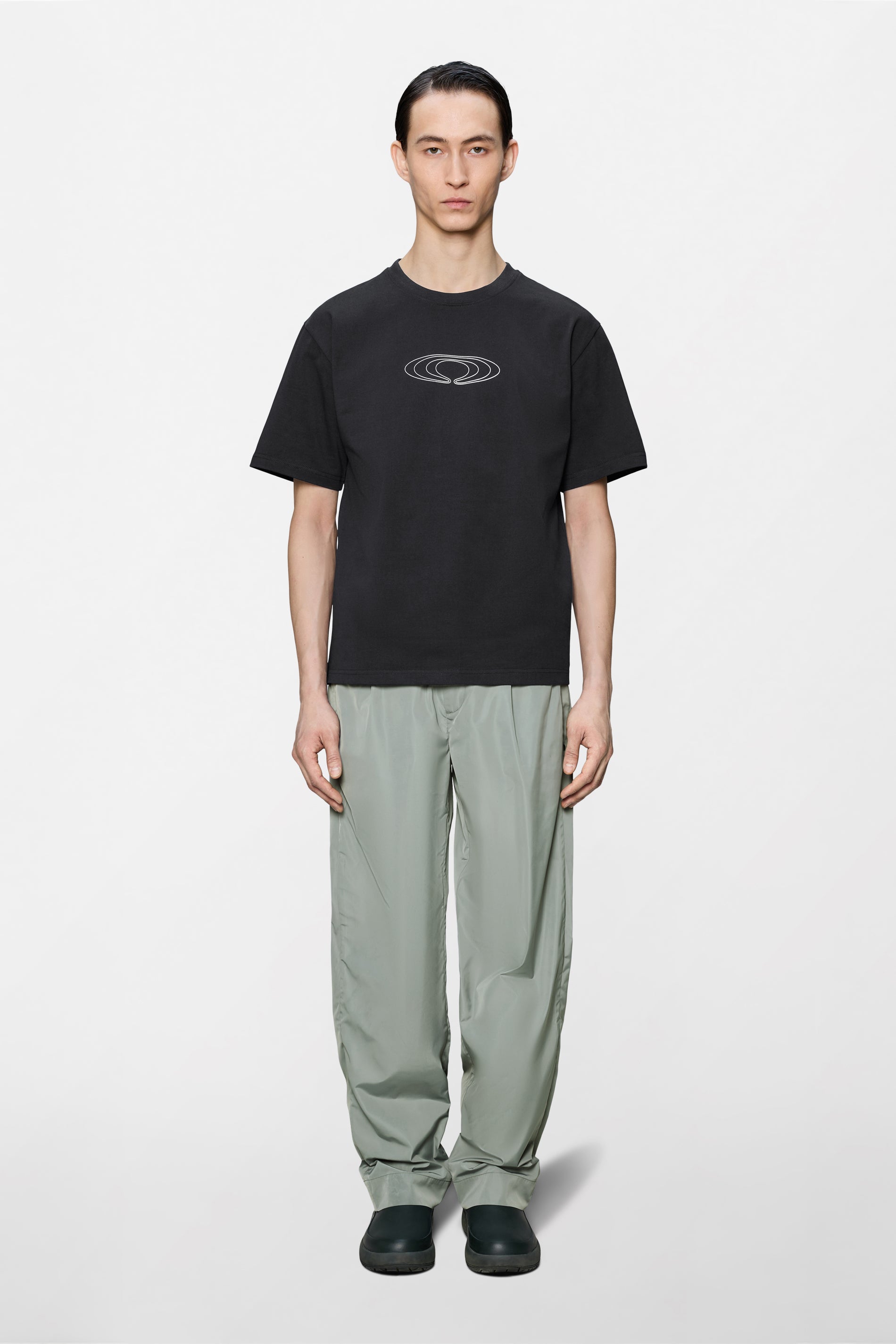 RAINS Classic T-shirt Splash Black Short Sleeve