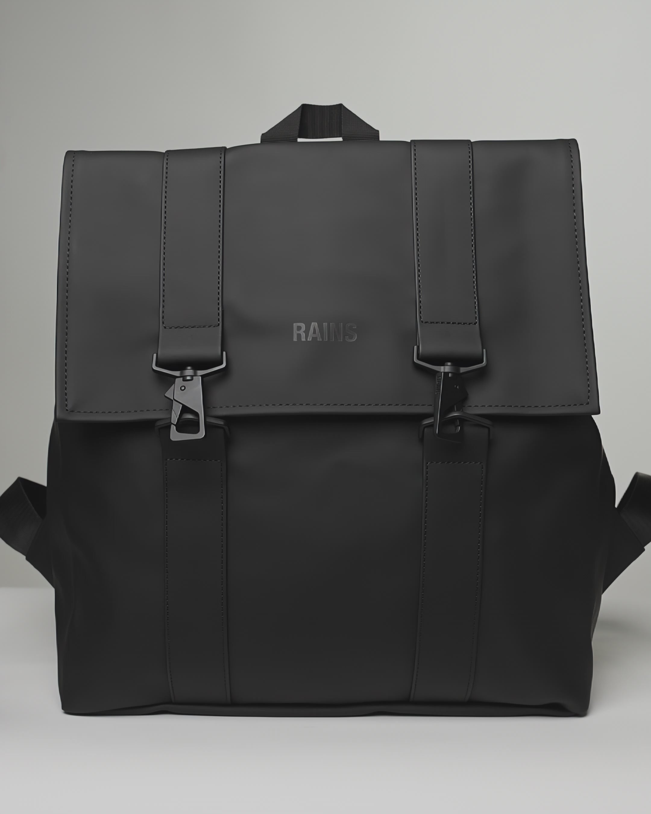 Flap with signature carabiner closure