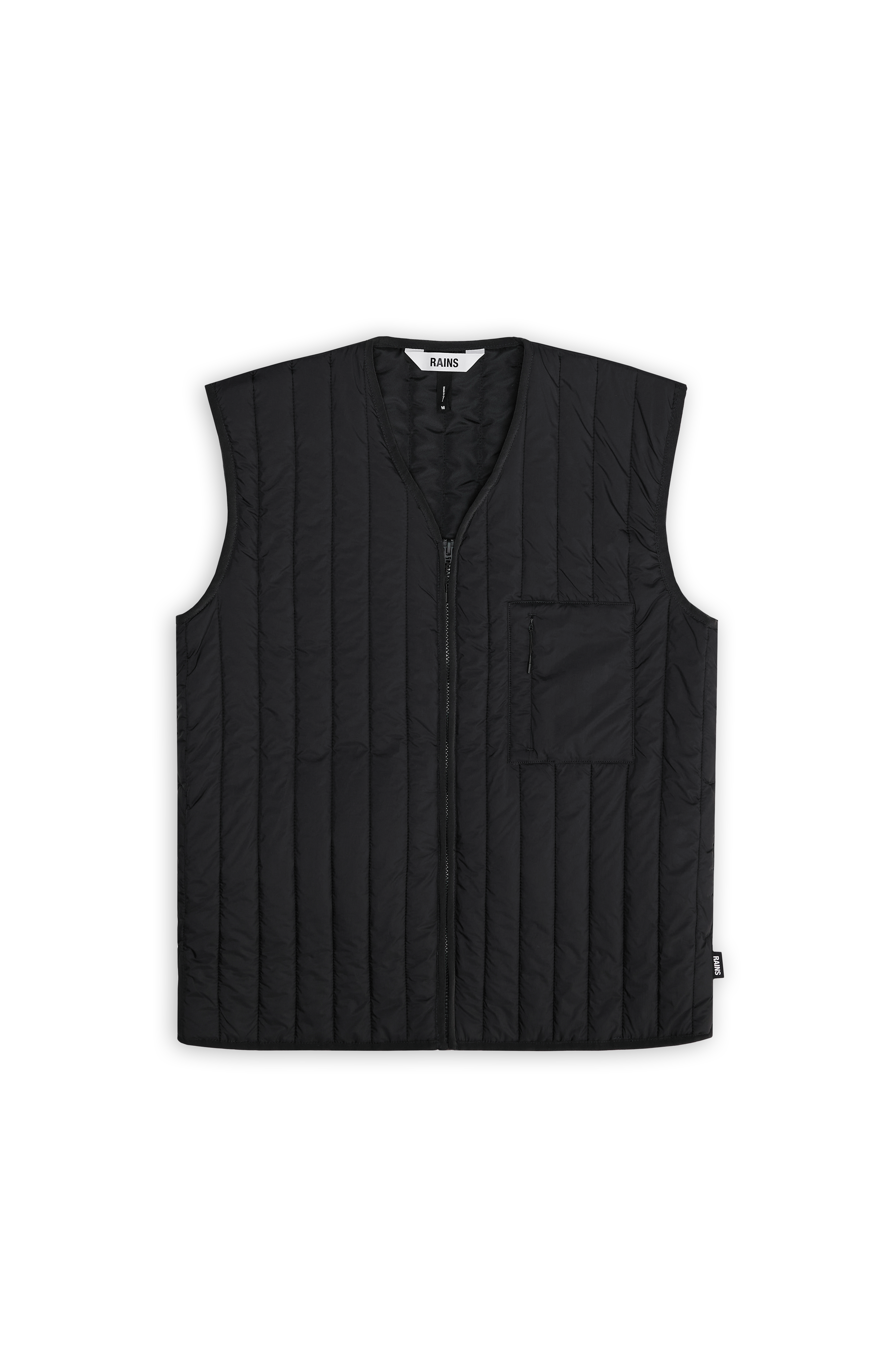 RAINS Banja Liner Vest Black Short Sleeve