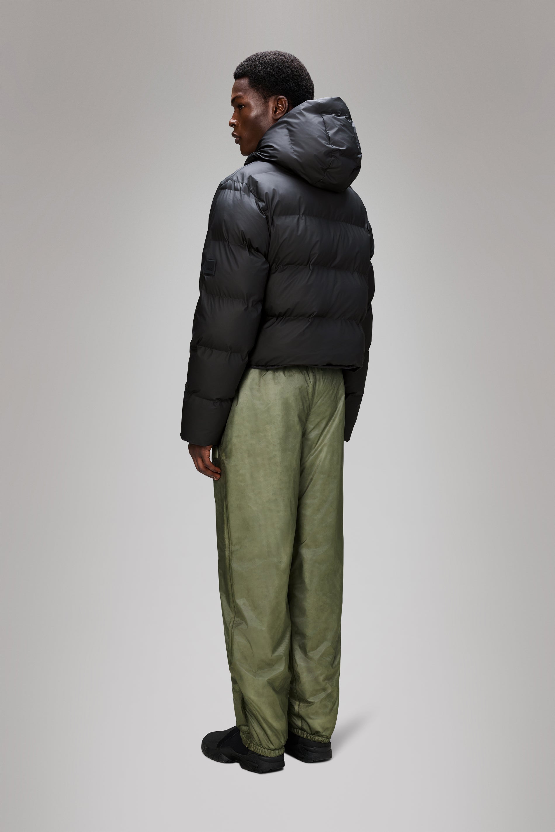 RAINS Alta Short Puffer Jacket Black Jacket