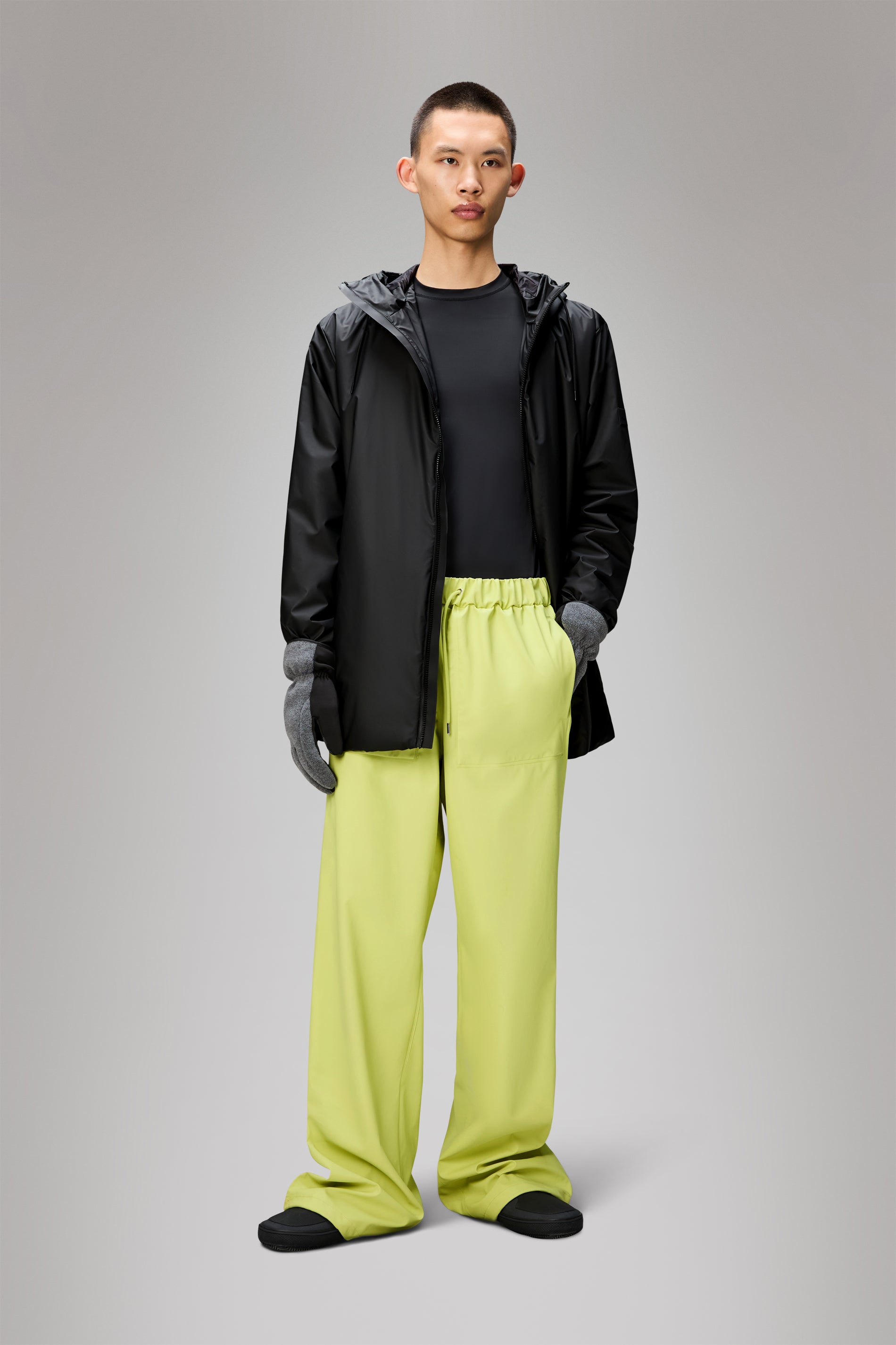 RAINS Lohja Long Insulated Jacket Black Jacket