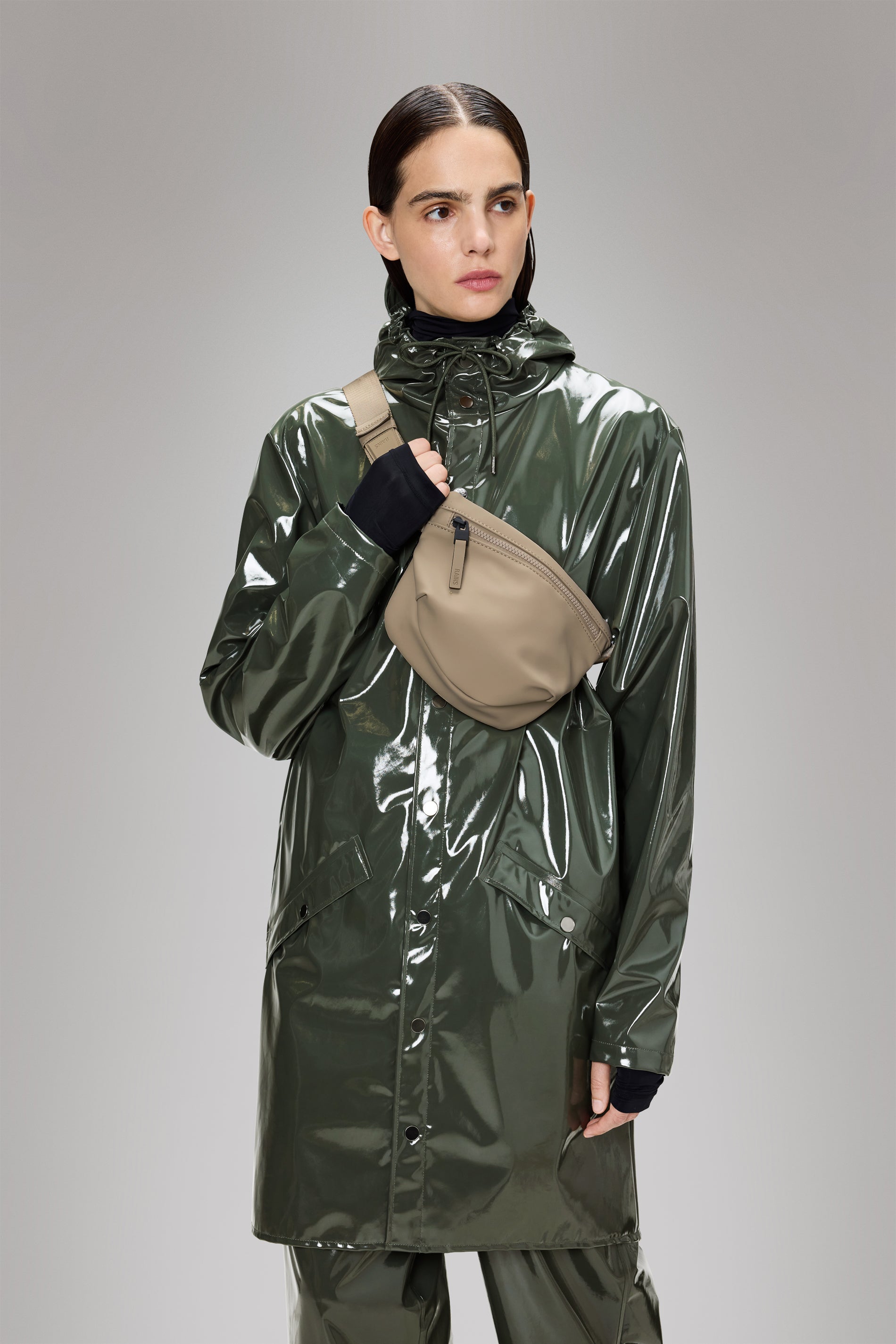 RAINS Valera Bum Bag Micro Beige 1.40L H16 x D5 x W18 cm Bum bag