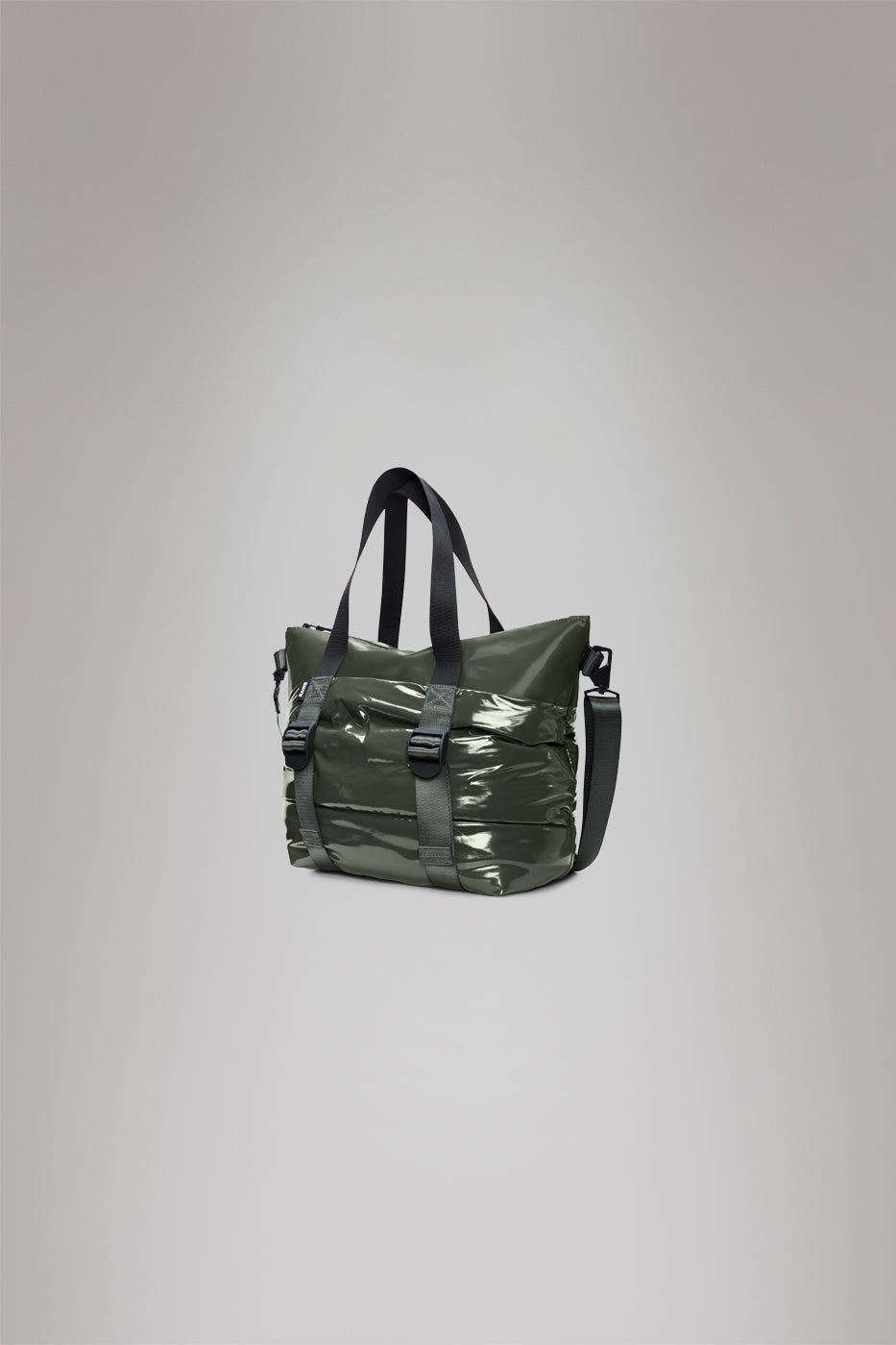 RAINS Puffer Mix Tote Bag Mini Swamp 16L H39 x D16 x W42 cm Tote