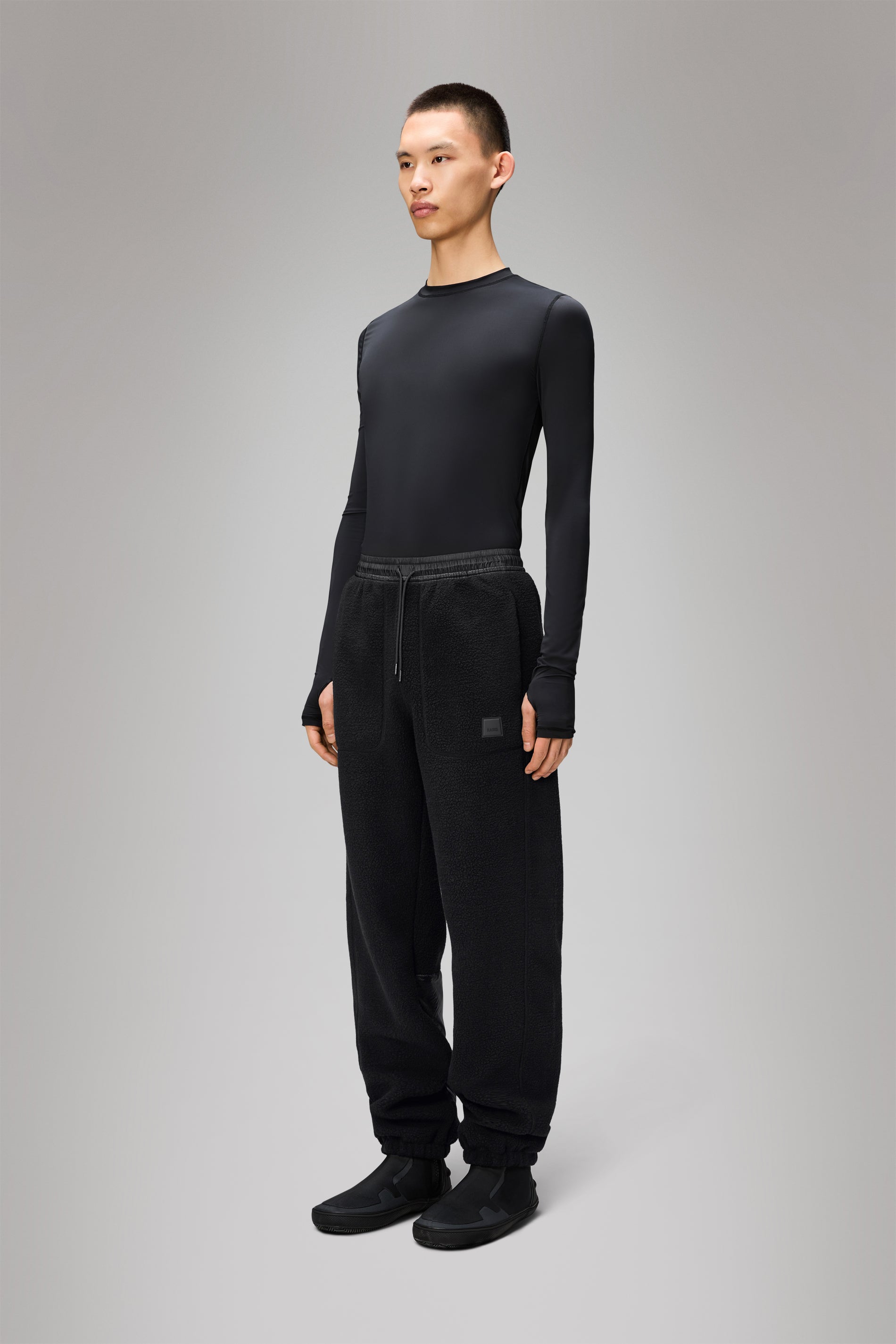 RAINS Yermo Fleece Pants Regular Black Pants