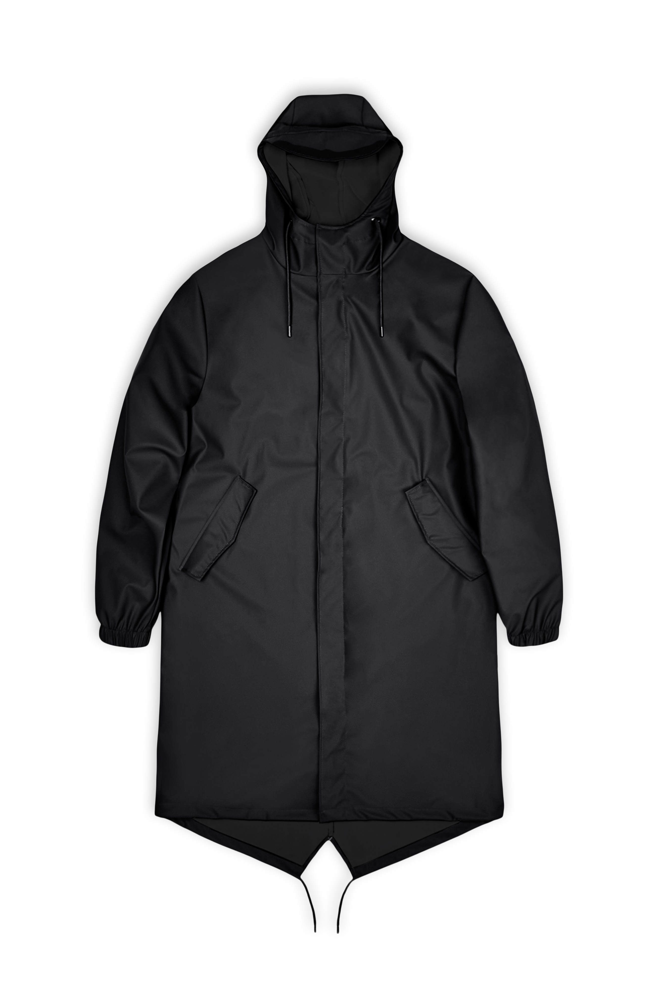 Rains Fishtail Parka Black Jacket