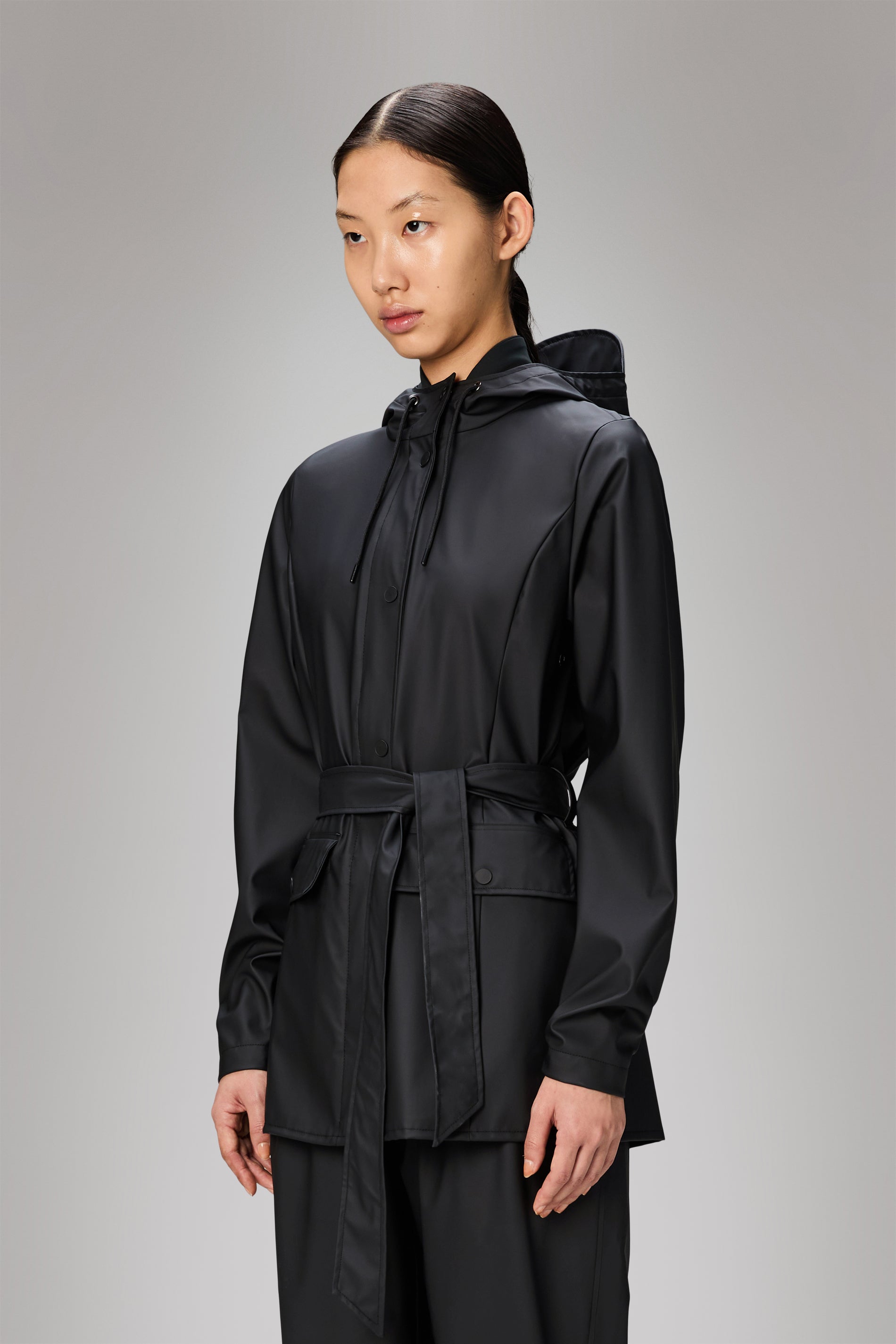 RAINS Curve Jacket Black Jacket