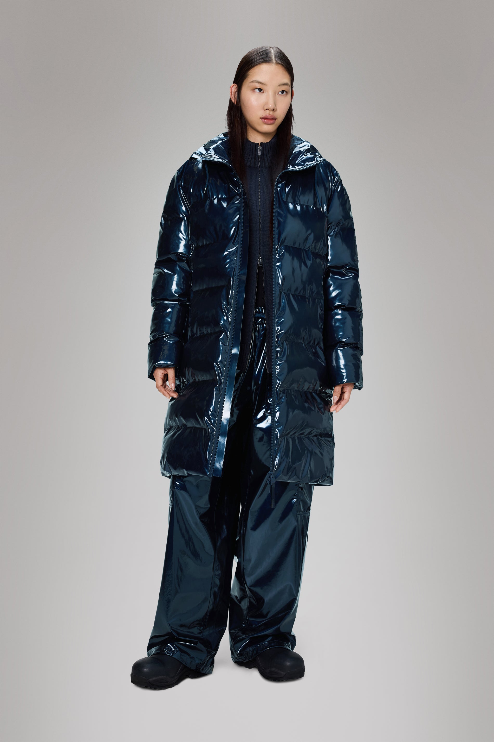 Rains Alta Longer Puffer Jacket Spill Jacket