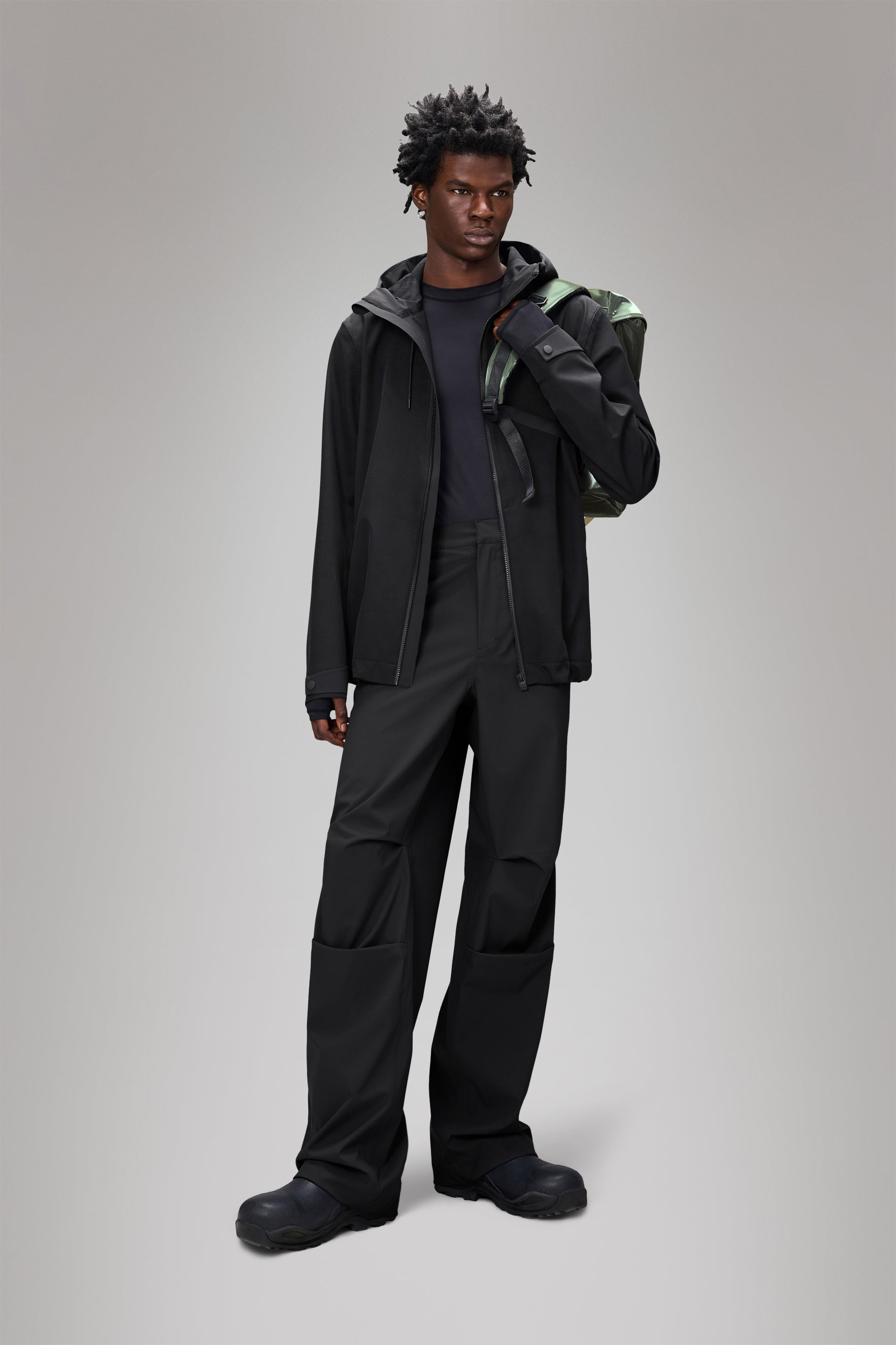 RAINS Suva Softshell Jacket Black Jacket