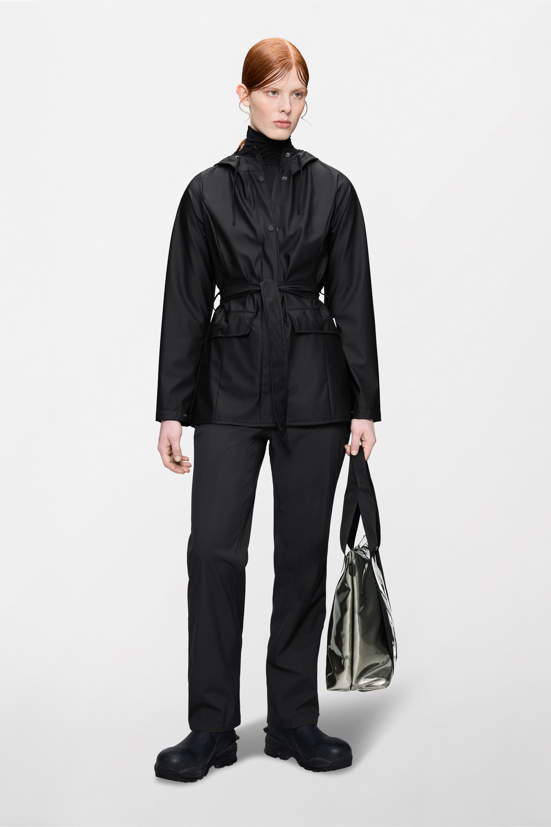 RAINS Curve Jacket Black Jacket