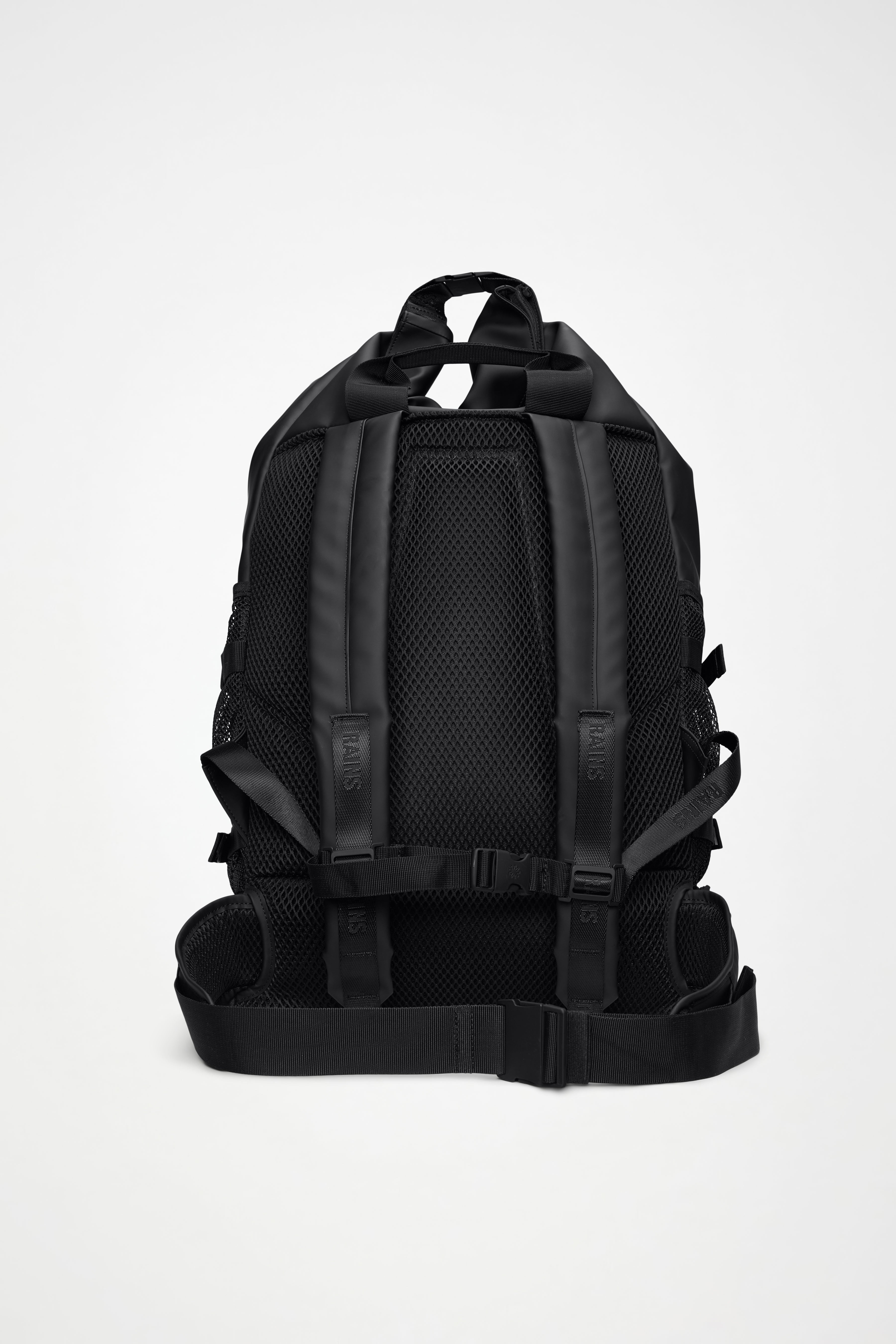 RAINS Trail Mountaineer Rolltop Large Black 51L H77 x D18 x W36 cm Backpack