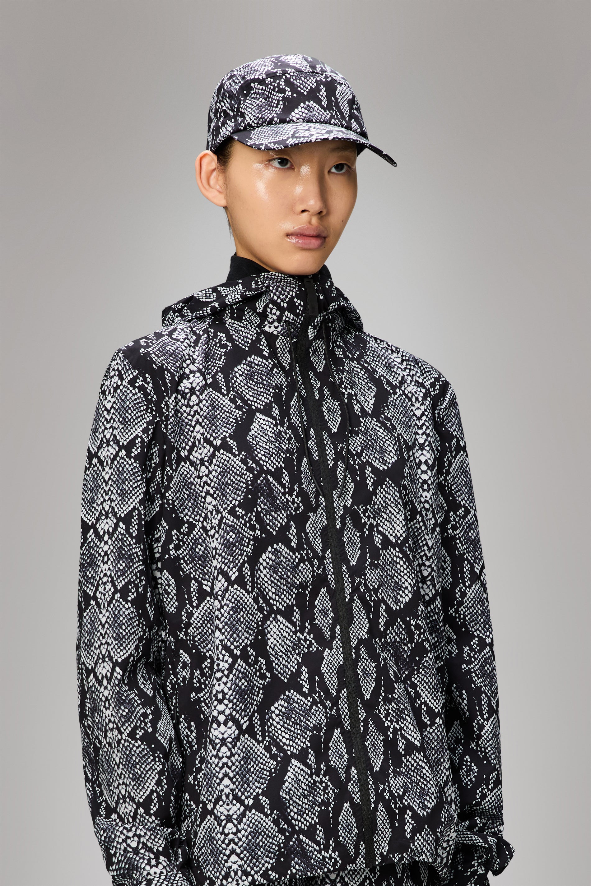 RAINS Snake Mito 5 Panel Cap Black Headwear