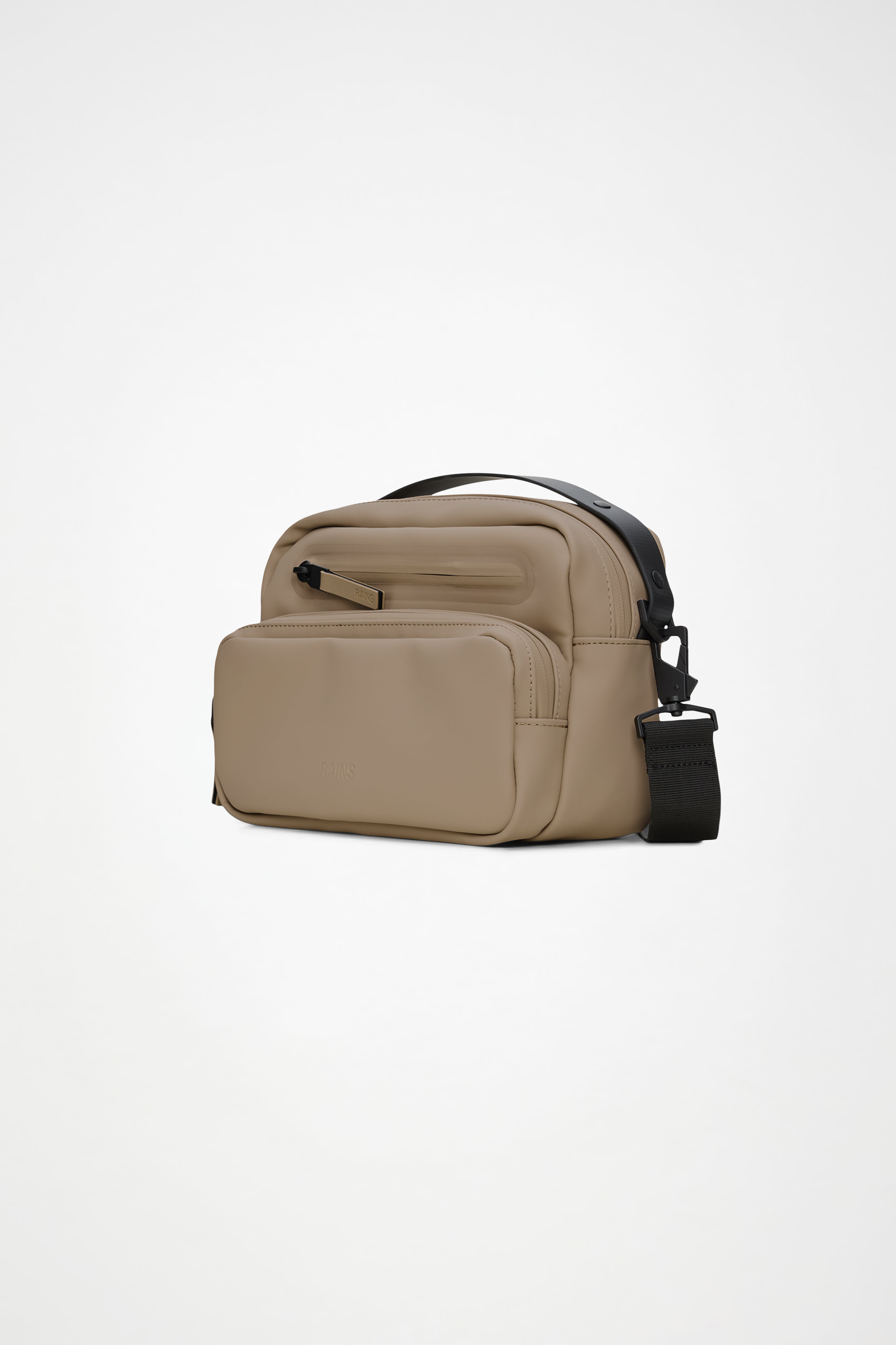 RAINS Cargo Box Bag Beige Crossbody