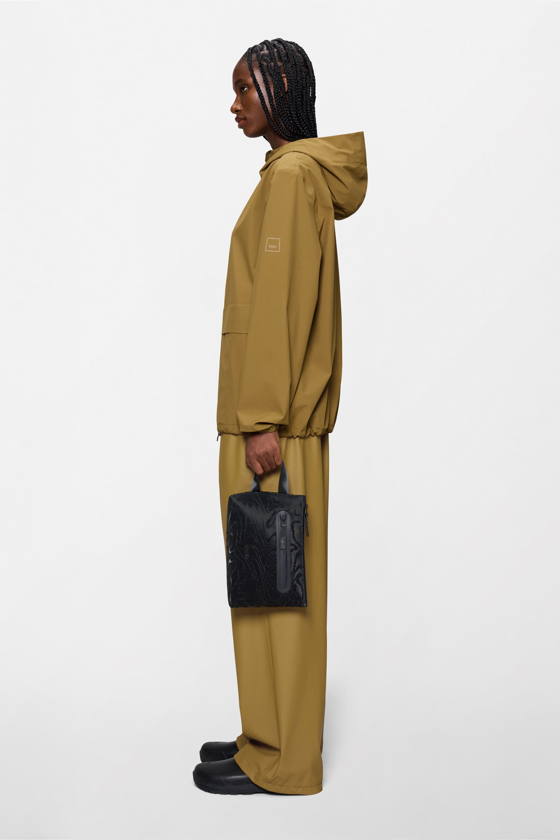 RAINS 2 Zip Cosmetic Bag Large Amp 3.50L H17 x D8 x W25 cm Wash Bag