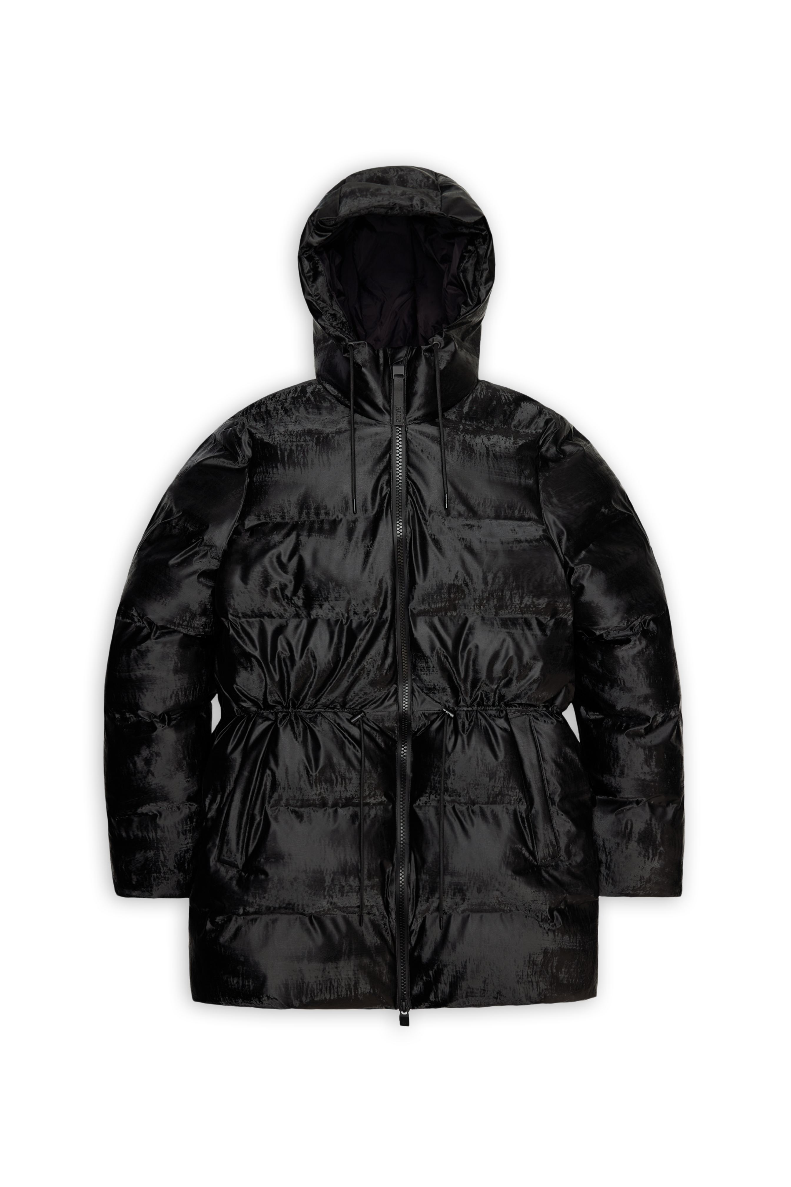 Rains Alta Long Puffer String W Jacket Coal Jacket