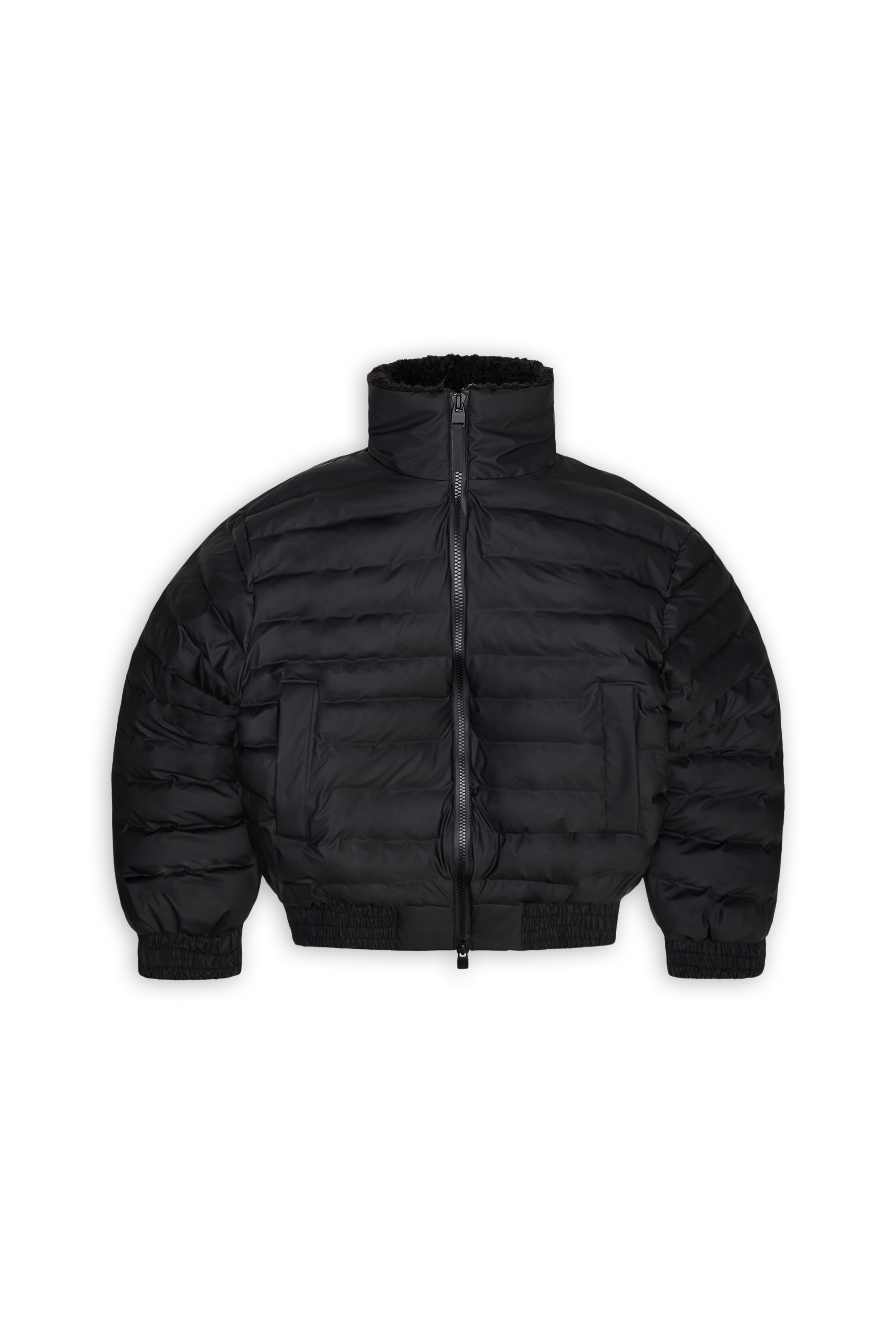 Rains Lohja Vision Puffer Bomber Jacket Black Jacket